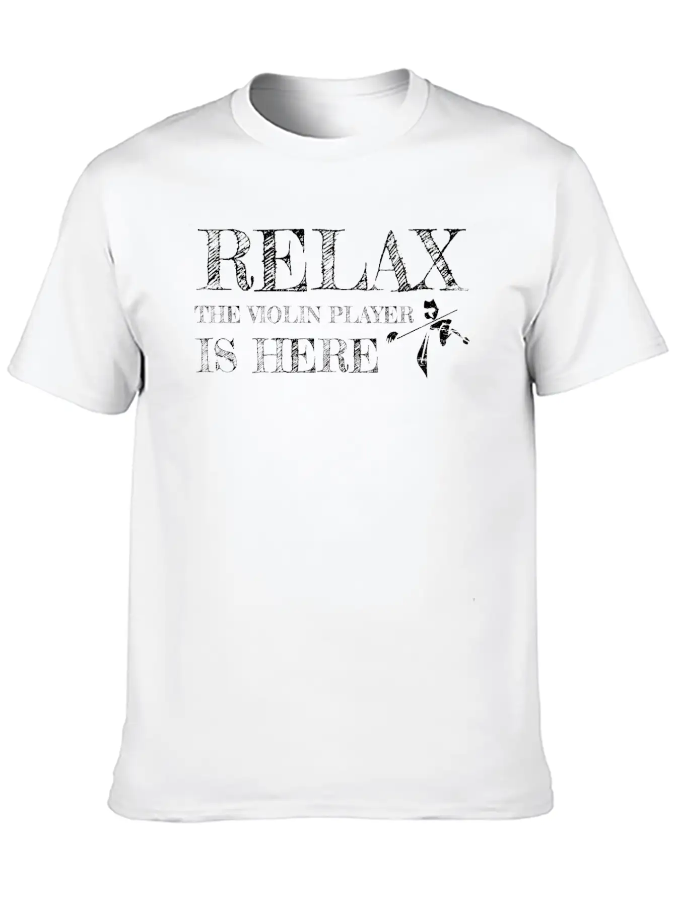 Violin Musician Basic Graphic T-Shirt – Daily Comfort In Soft Cotton