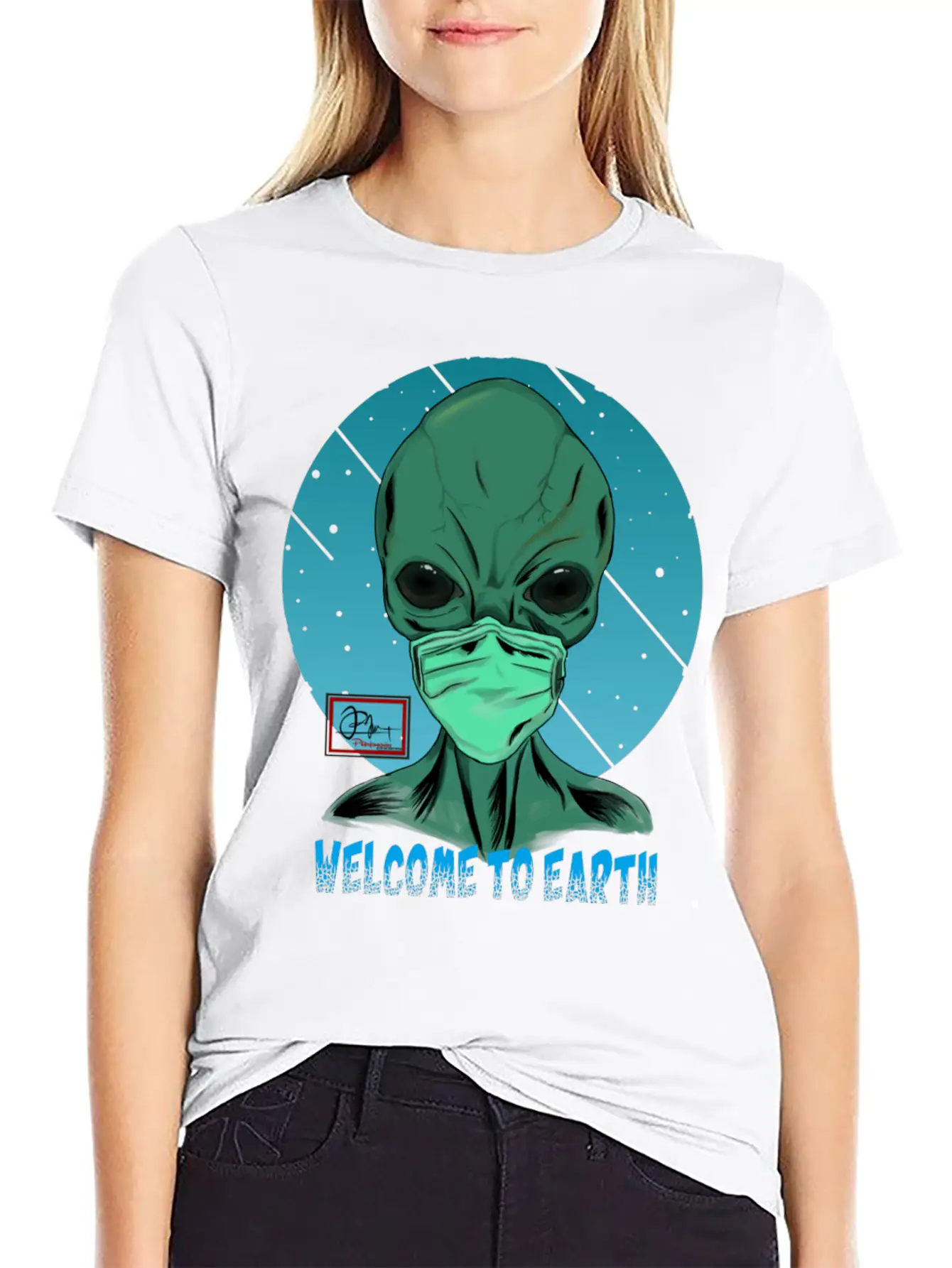 Welcome To Earth Breathable Graphic T-Shirt – Perfect For Casual Days