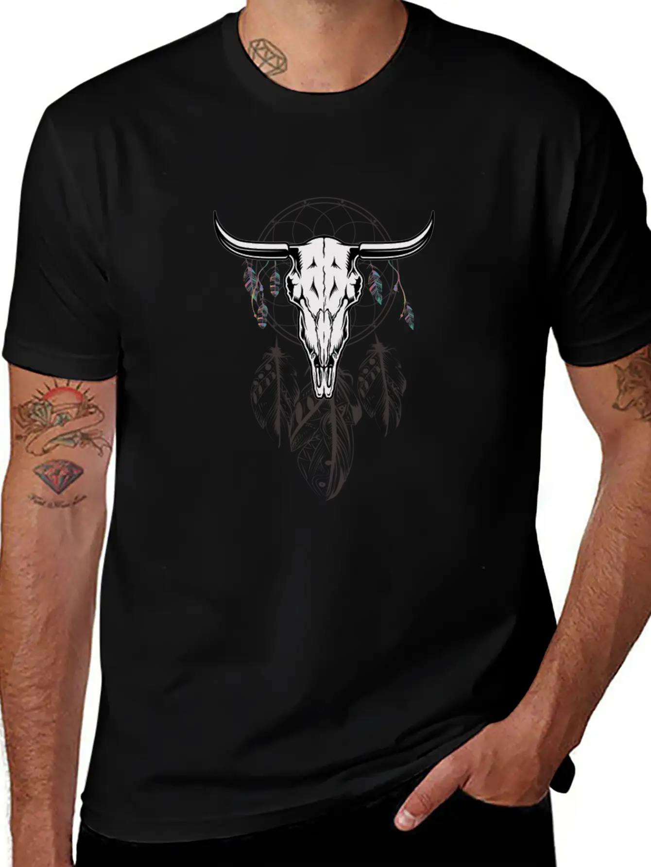 Western, Western Boho, Butterflies Basic Graphic T-Shirt – Daily Comfort In Soft Cotton