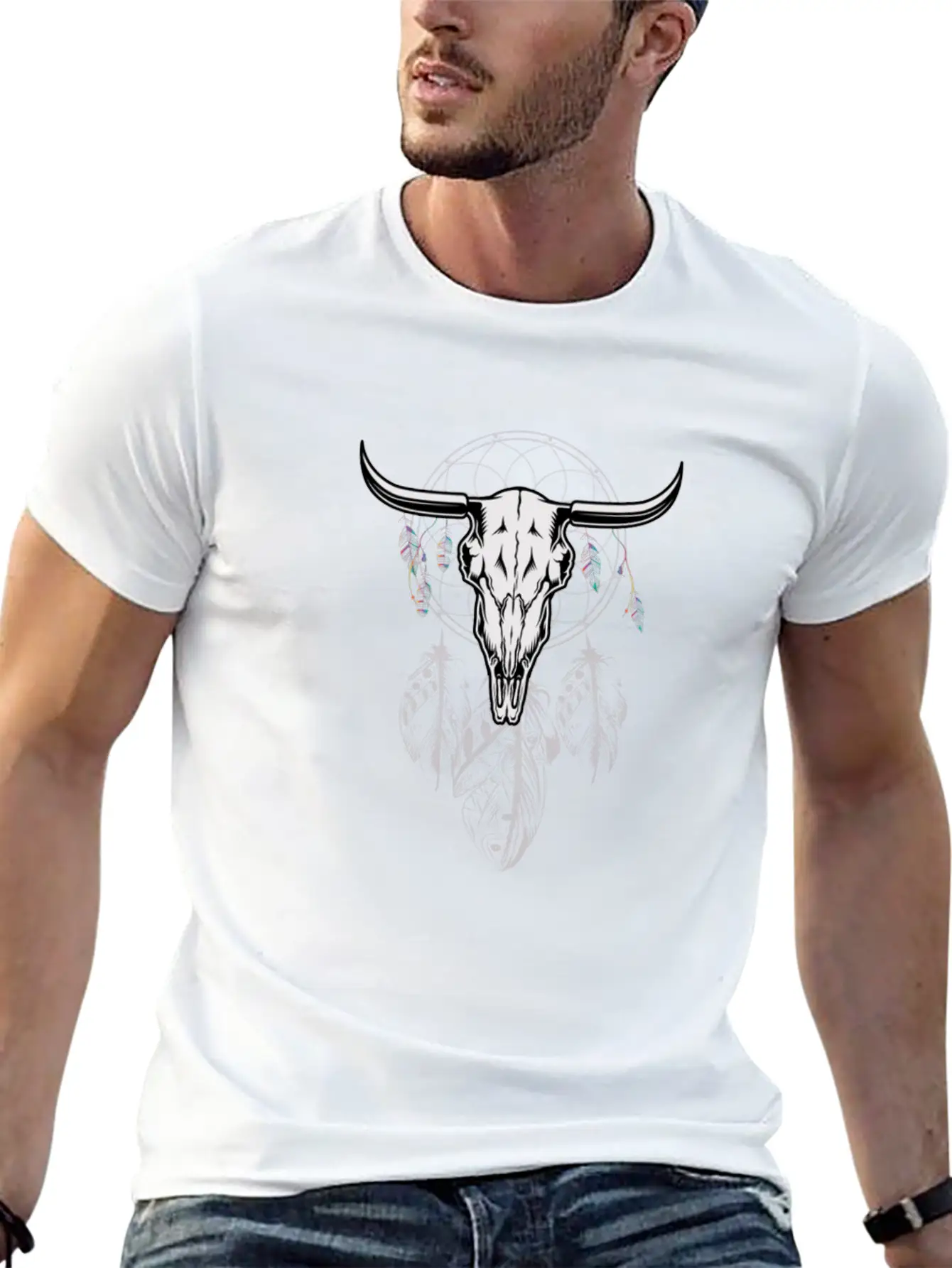 Western, Western Boho, Butterflies Basic Graphic T-Shirt – Daily Comfort In Soft Cotton