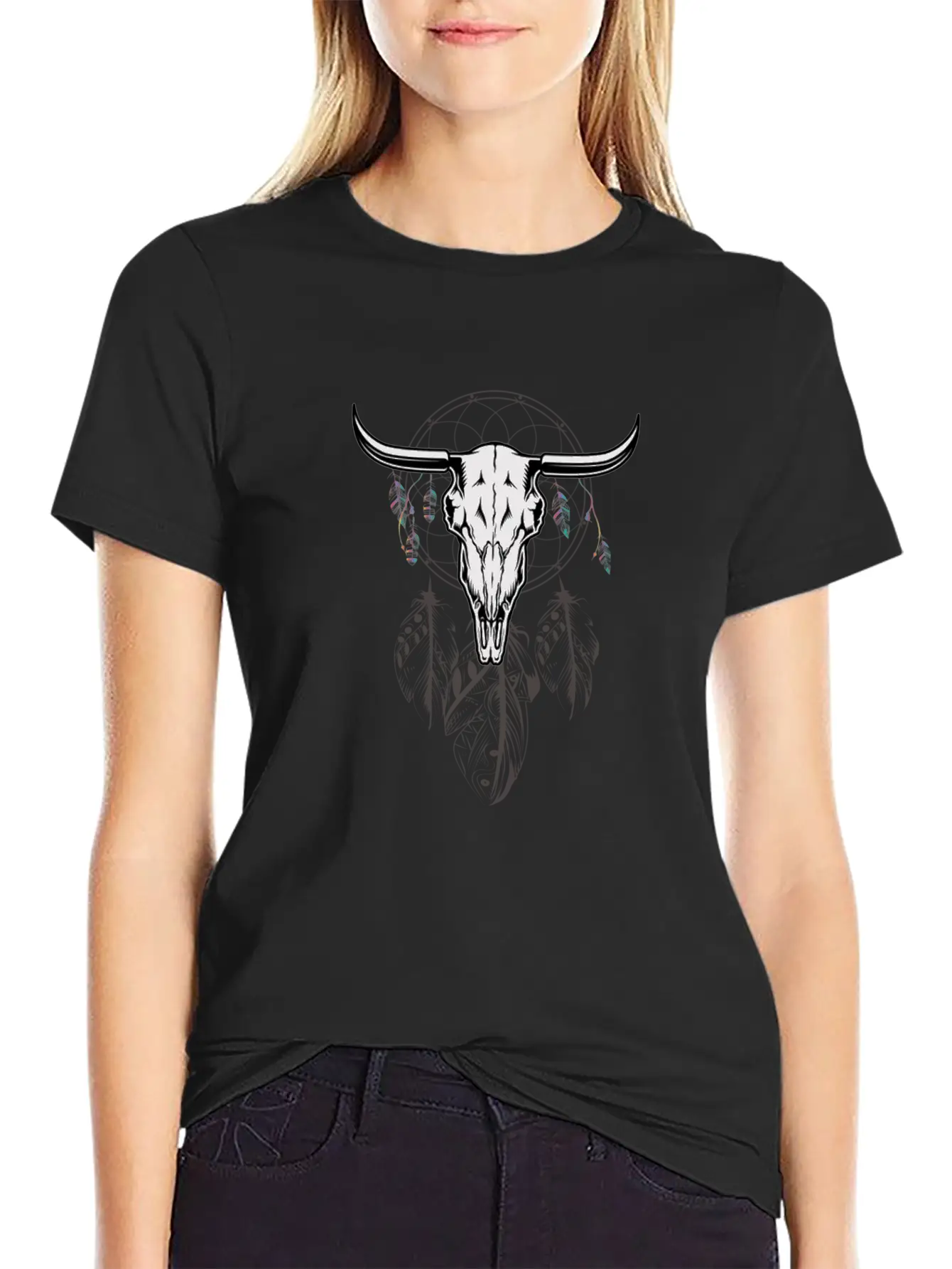 Western, Western Boho, Butterflies Basic Graphic T-Shirt – Daily Comfort In Soft Cotton