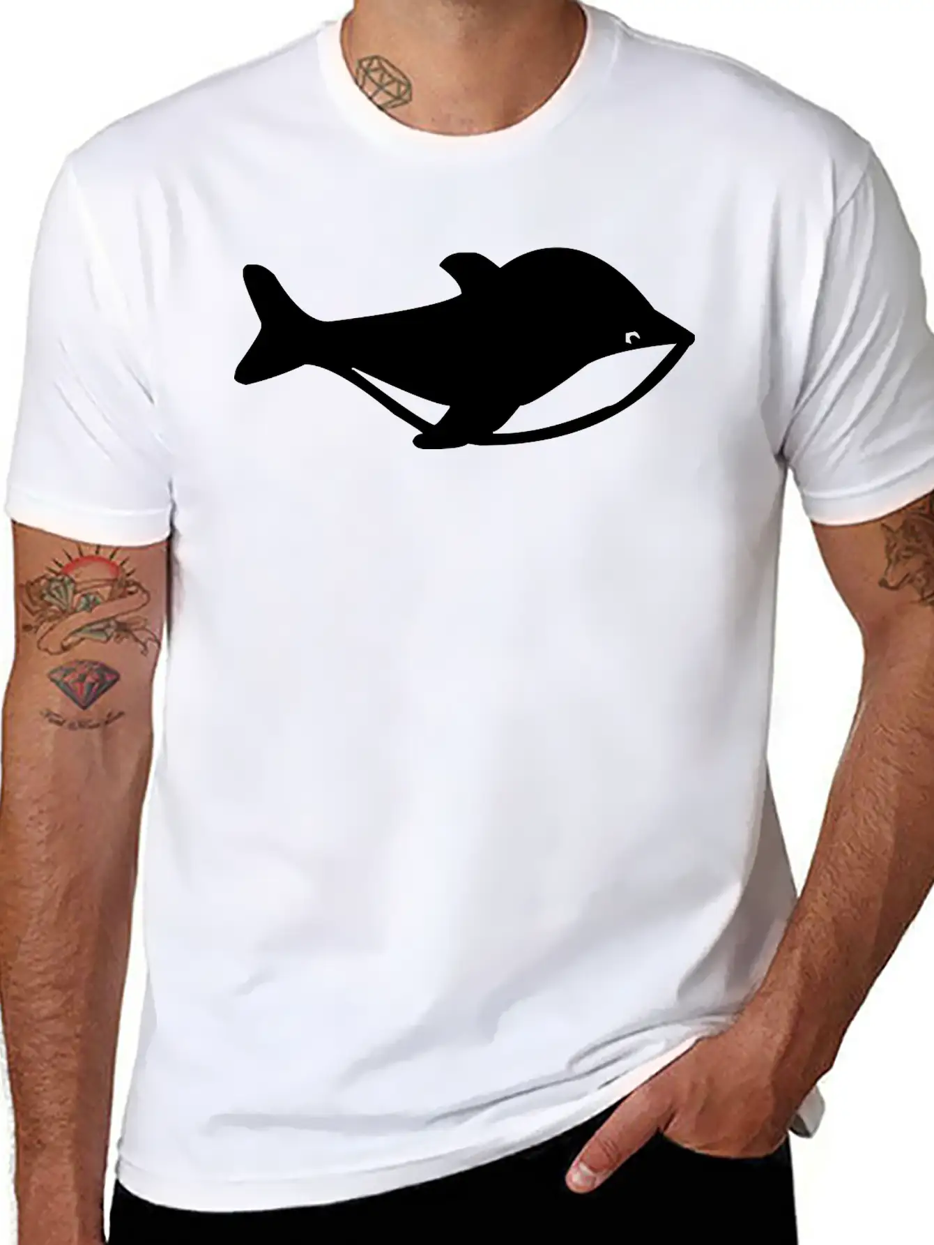 White Whale Basic Graphic T-Shirt – Daily Comfort In Soft Cotton
