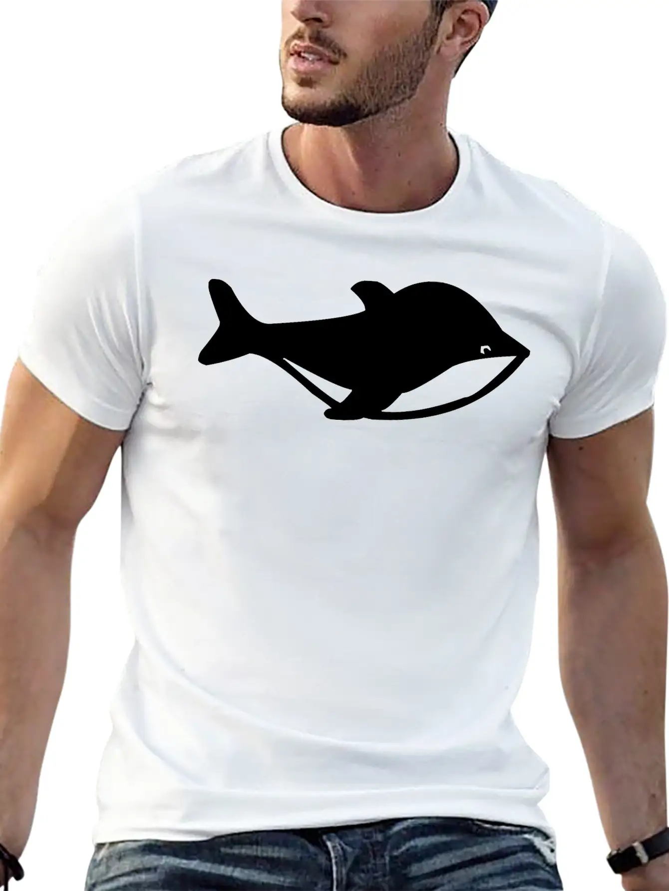 White Whale Basic Graphic T-Shirt – Daily Comfort In Soft Cotton