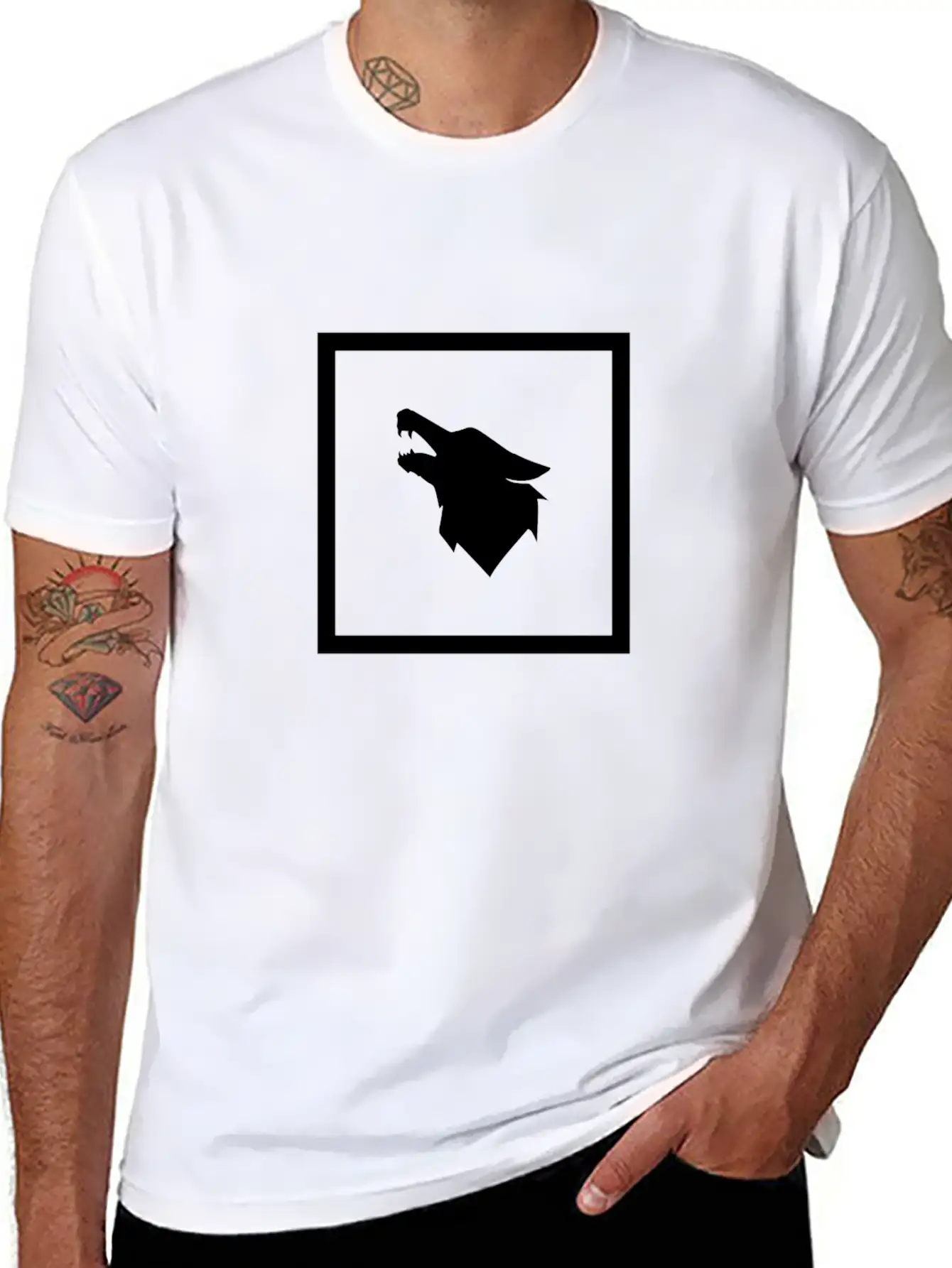 Wolf BoW Breathable Graphic T-Shirt – Perfect For Casual Days
