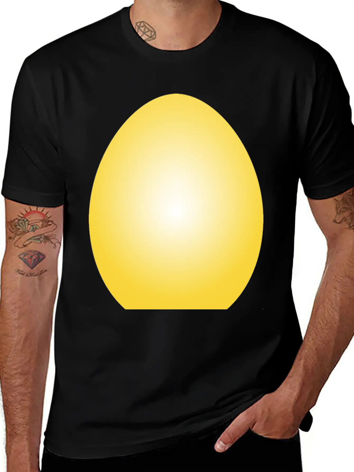 Yellow Easter Egg Timeless Short Sleeve Tee – Comfy And Minimalist Design