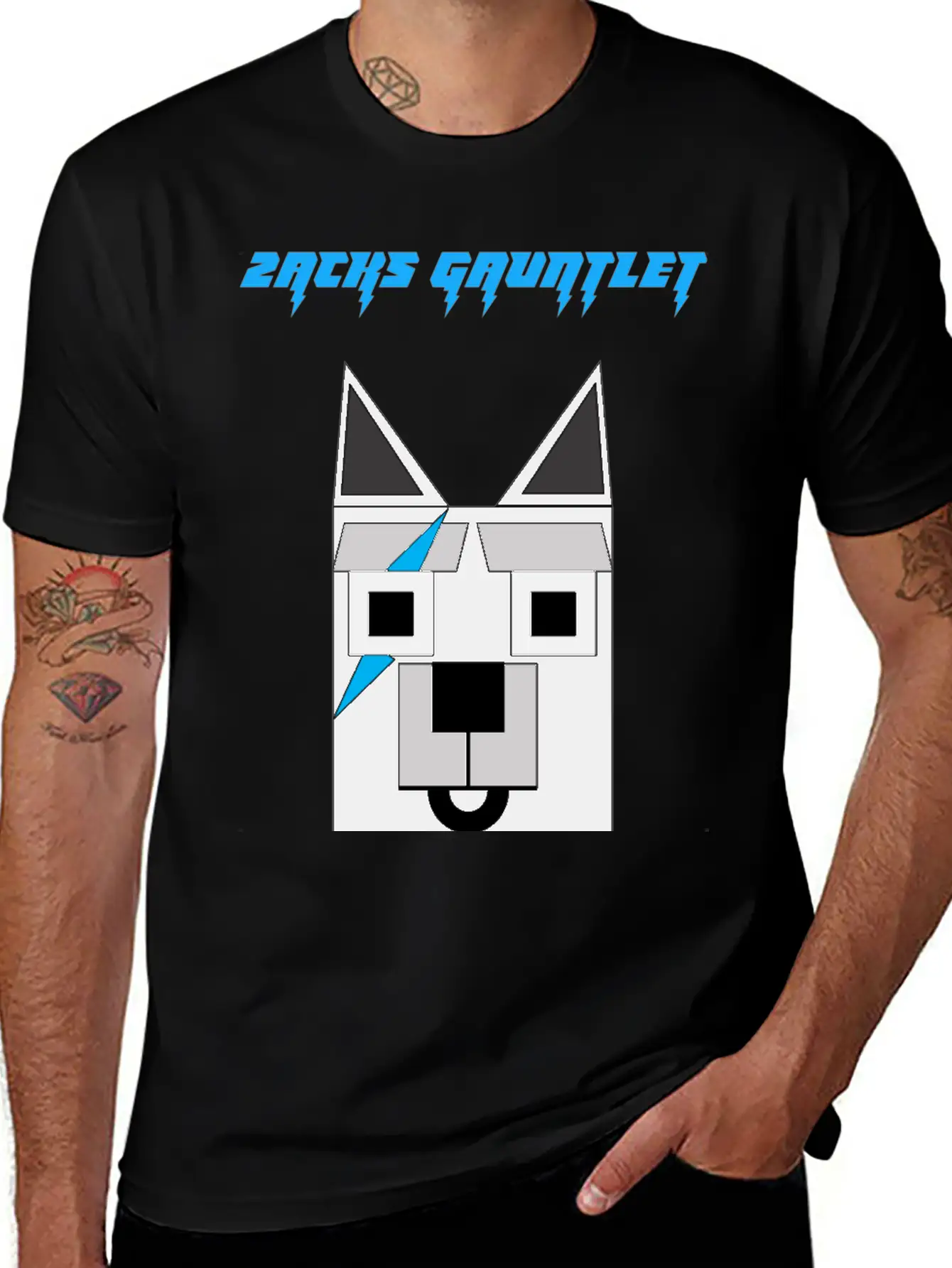 Zacks Gauntlet Wolf Basic Graphic T-Shirt – Daily Comfort In Soft Cotton