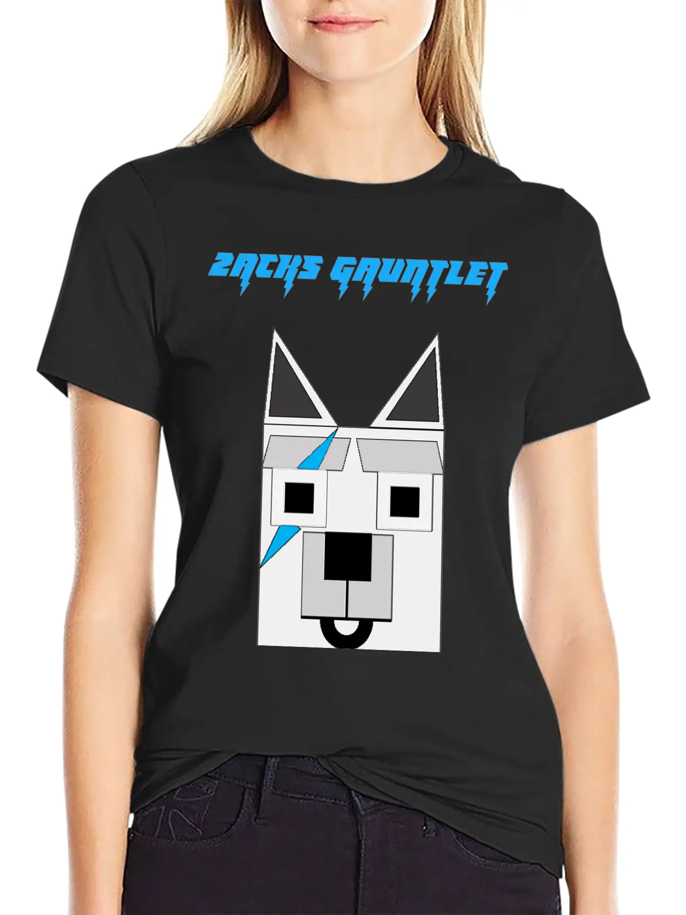 Zacks Gauntlet Wolf Basic Graphic T-Shirt – Daily Comfort In Soft Cotton