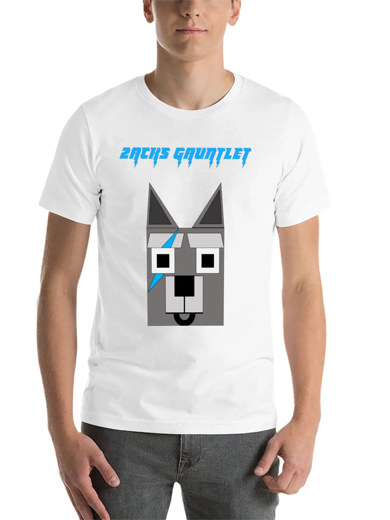 Zacks Gauntlet Wolf Basic Graphic T-Shirt – Daily Comfort In Soft Cotton