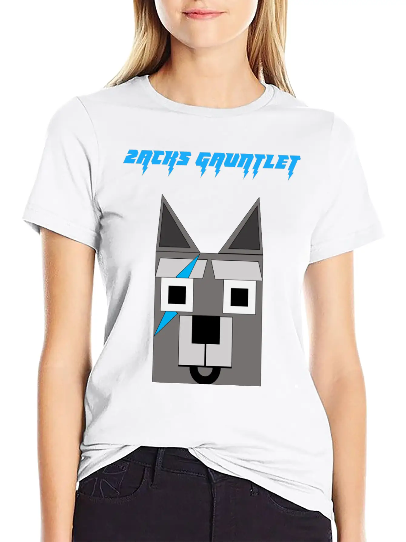 Zacks Gauntlet Wolf Basic Graphic T-Shirt – Daily Comfort In Soft Cotton