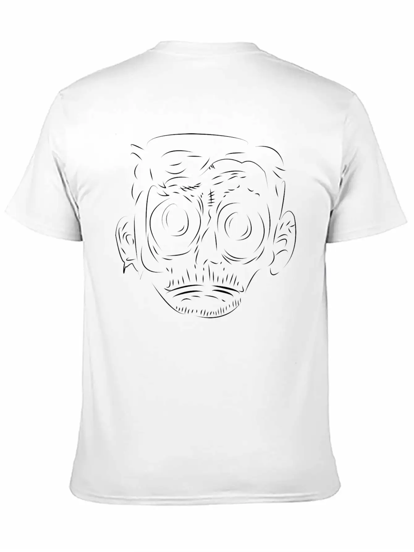 Zombie - Line Art Breathable Graphic T-Shirt – Perfect For Casual Days