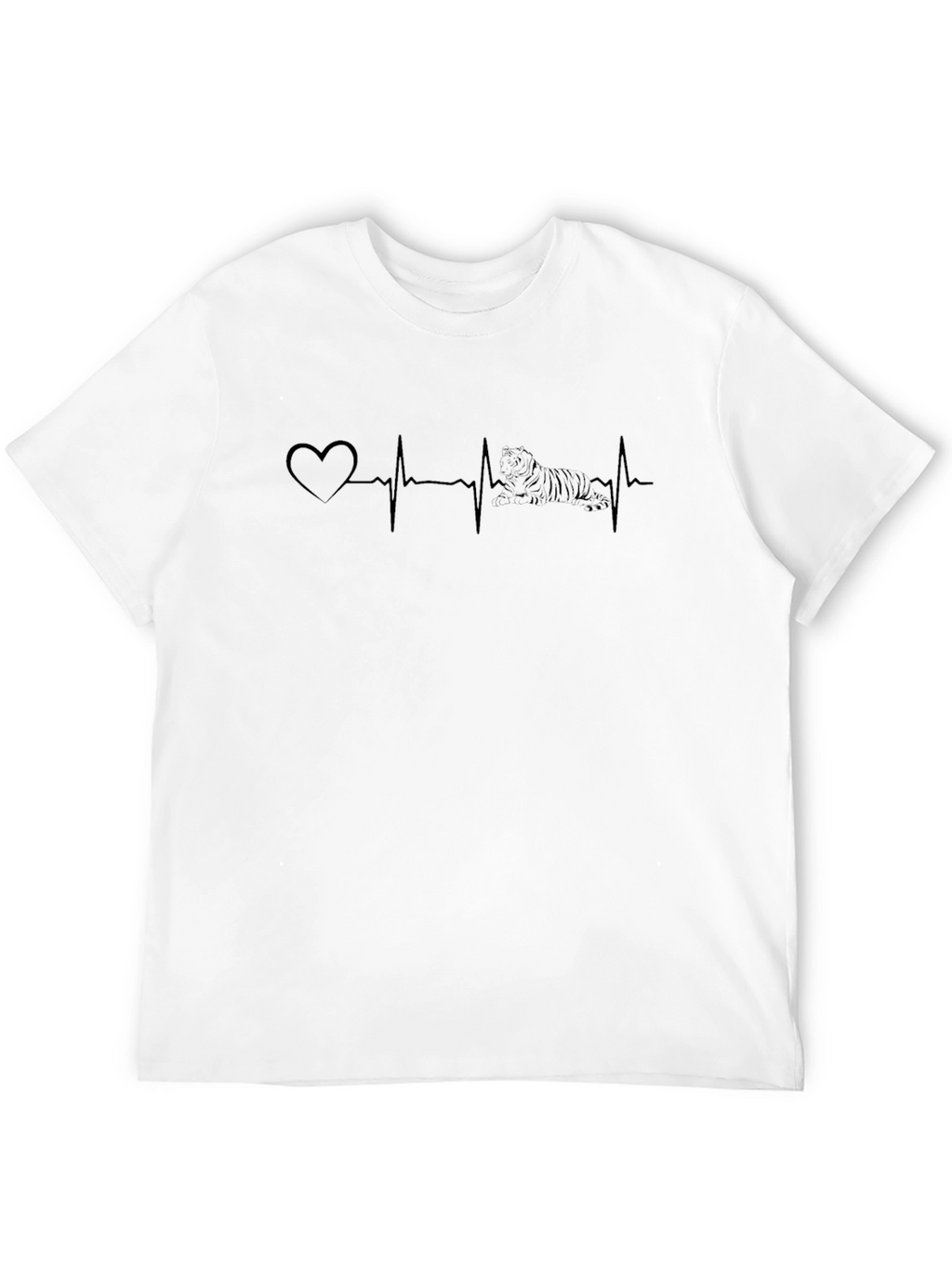 Tiger Beat T-Shirt - Heartbeat Design