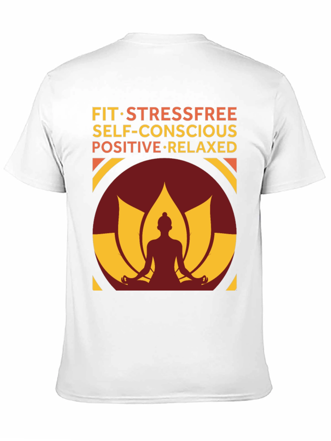 Mindful Living T-Shirt - Stress-Free Positive & Relaxed