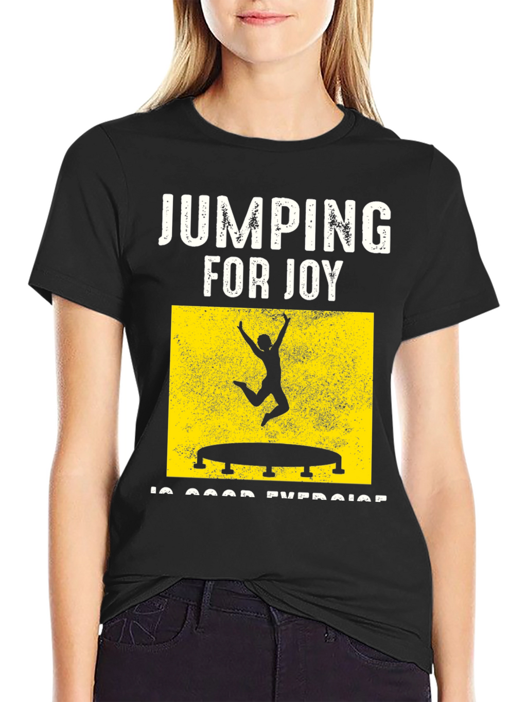 Jumping for Joy T-Shirt: Fun Exercise Tee
