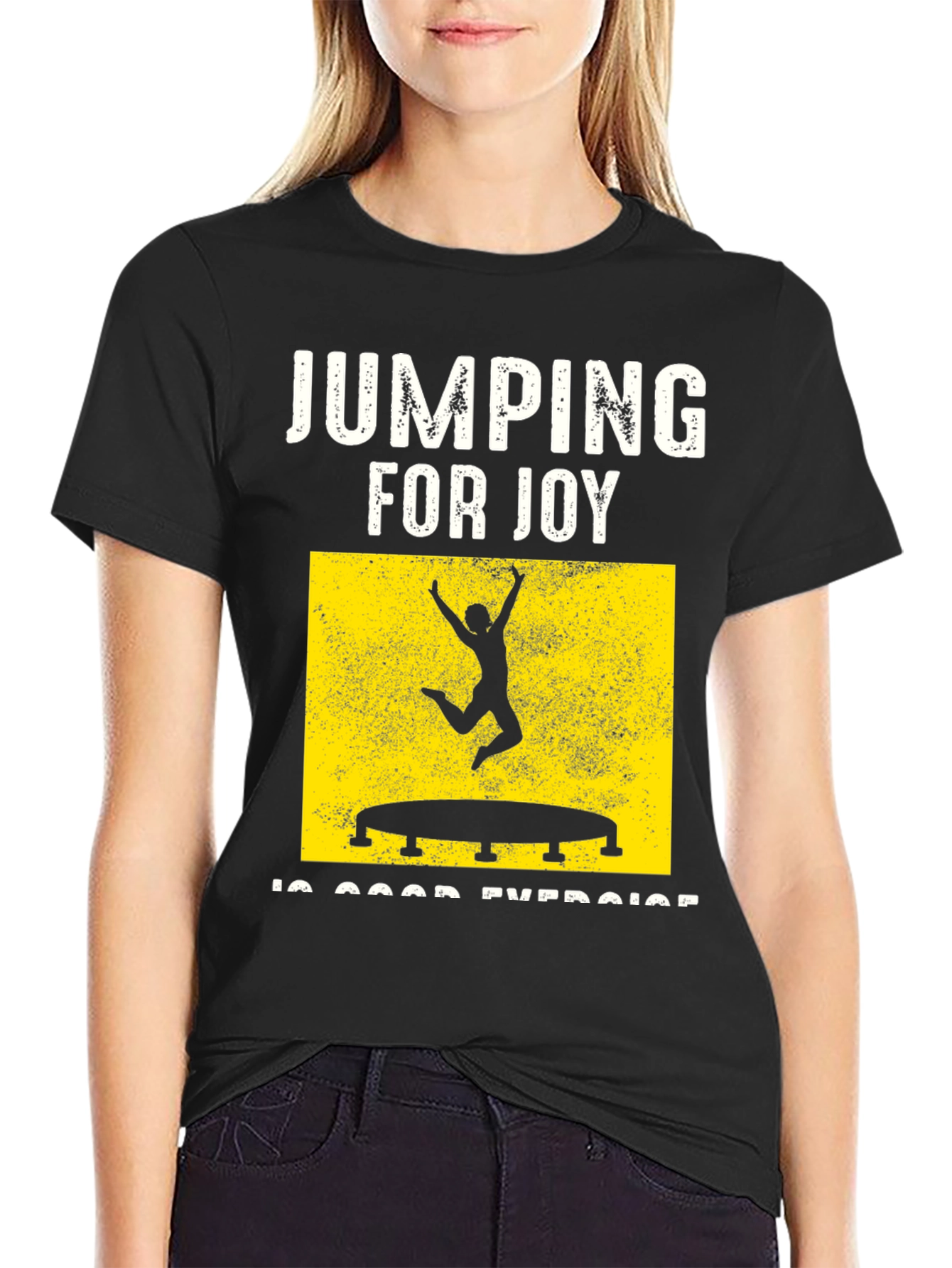 Jumping for Joy T-Shirt: Fun Exercise Tee