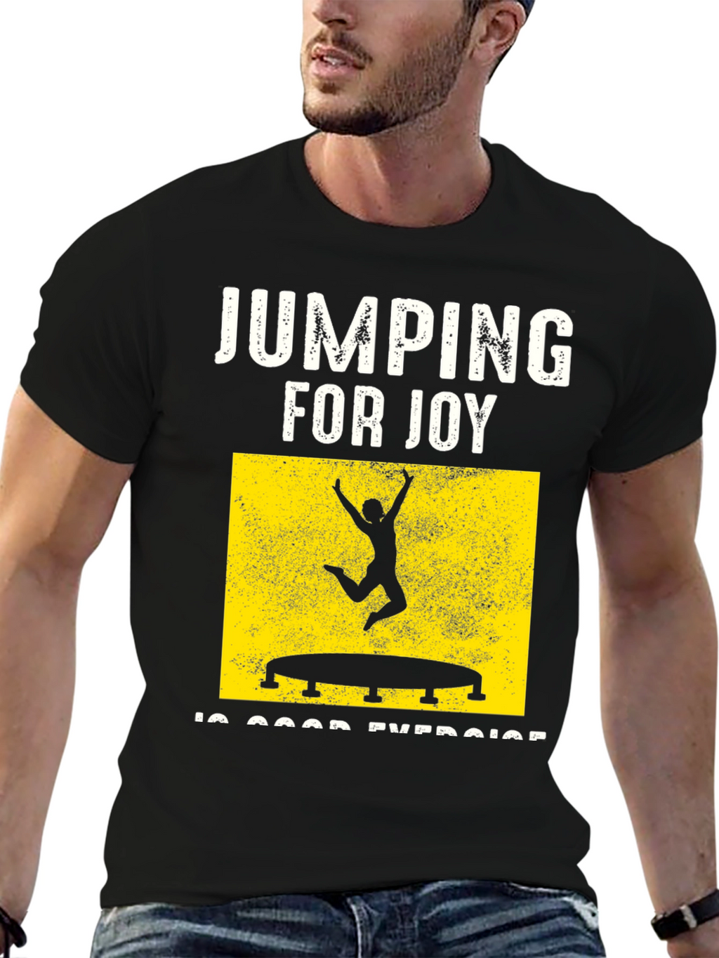 Jumping for Joy T-Shirt: Fun Exercise Tee