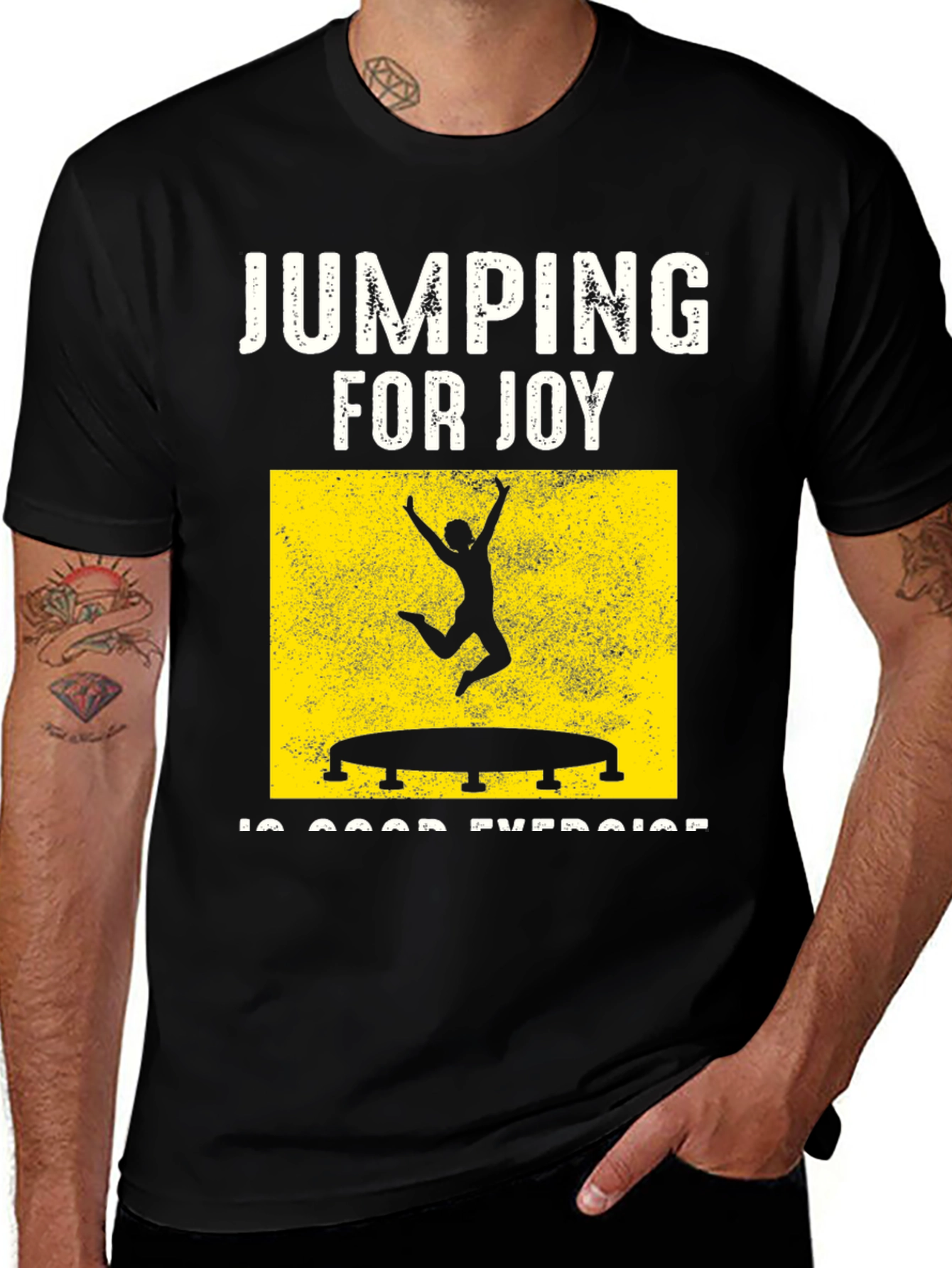 Jumping for Joy T-Shirt: Fun Exercise Tee