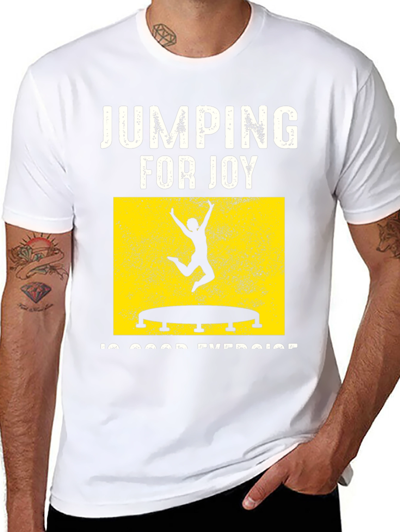 Jumping for Joy T-Shirt: Fun Exercise Tee