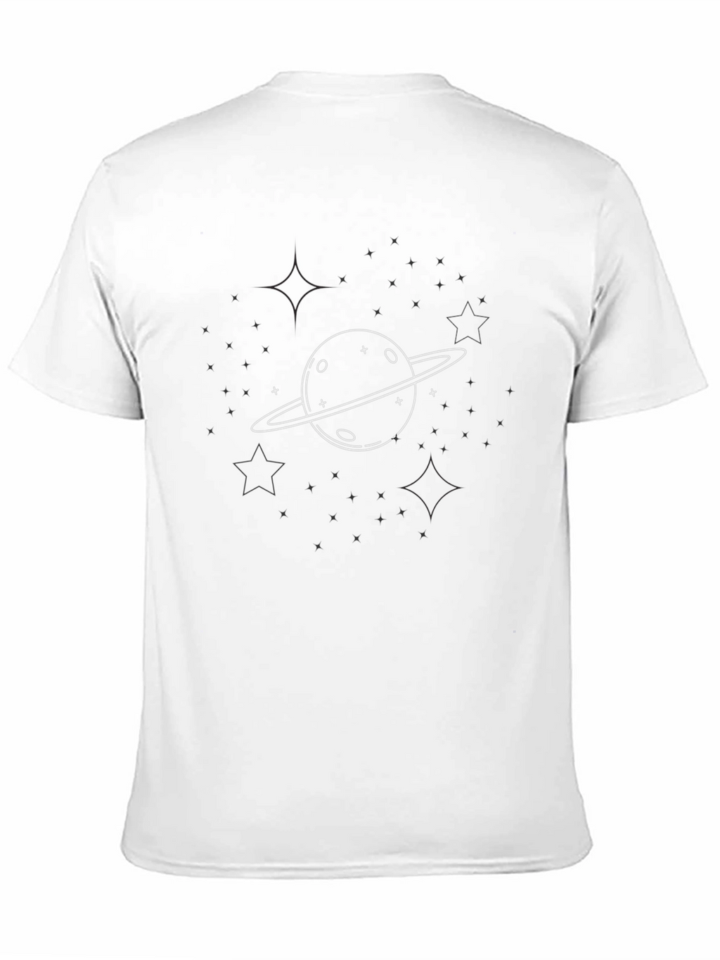 Planet Graphic Tee - Stylish Black Cotton T-Shirt
