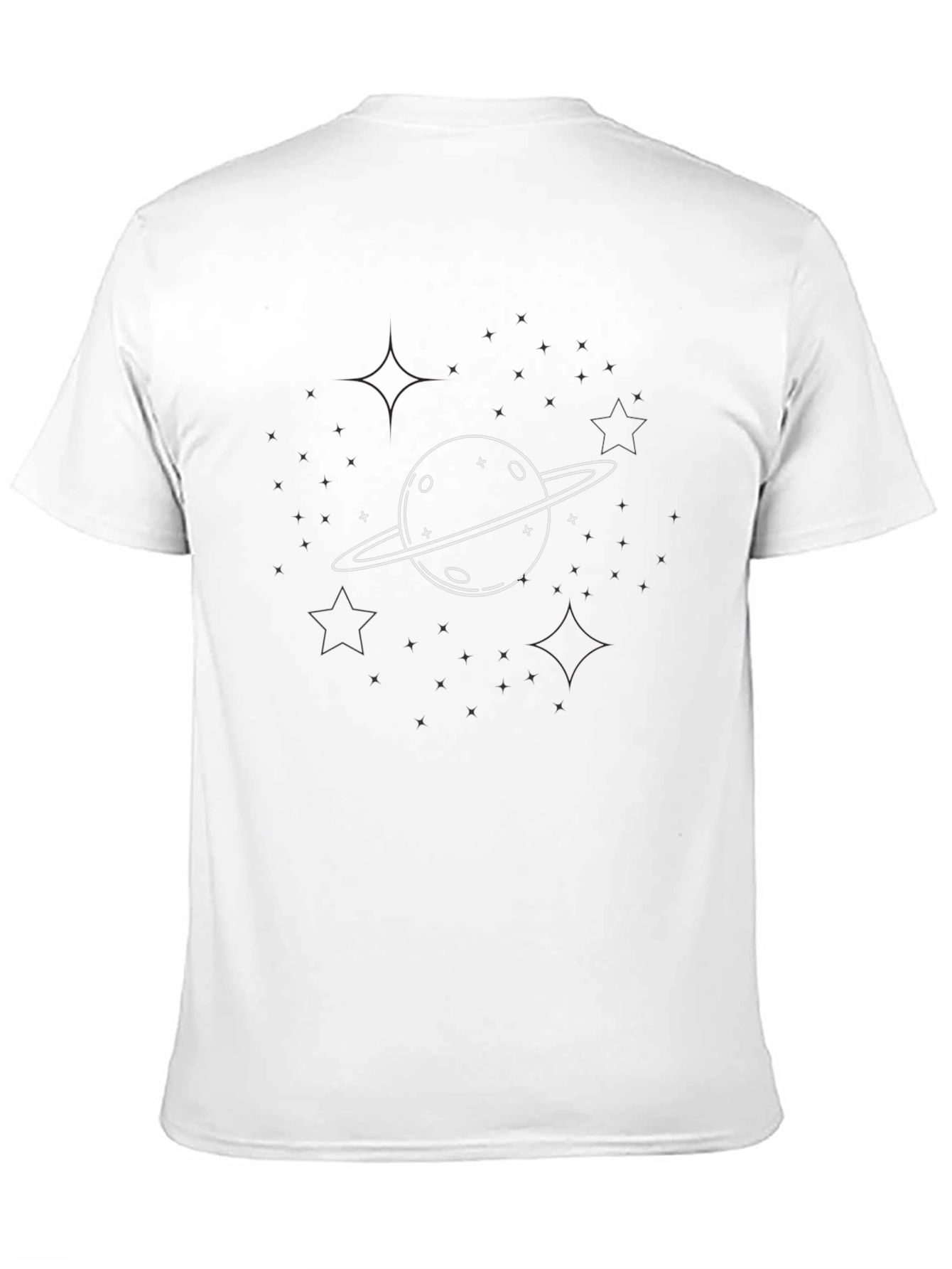Planet Graphic Tee - Stylish Black Cotton T-Shirt