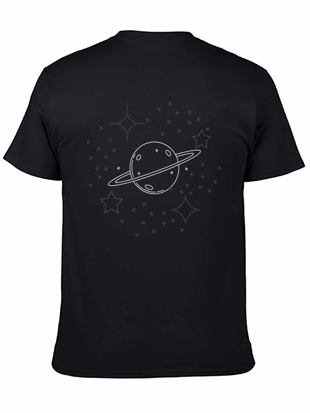 Planet Graphic Tee - Stylish Black Cotton T-Shirt