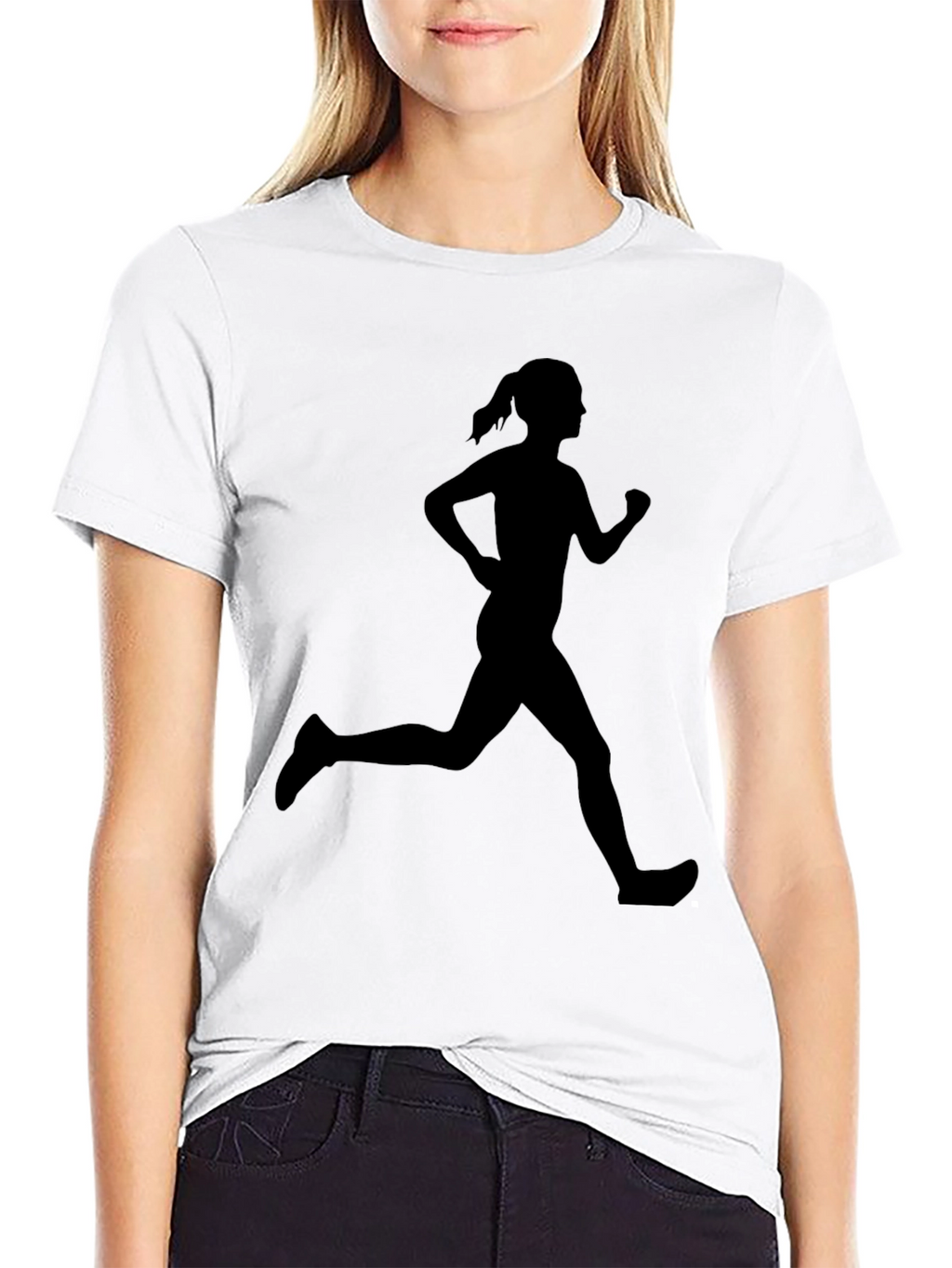 Runner Silhouette Tee - Black Graphic T-Shirt
