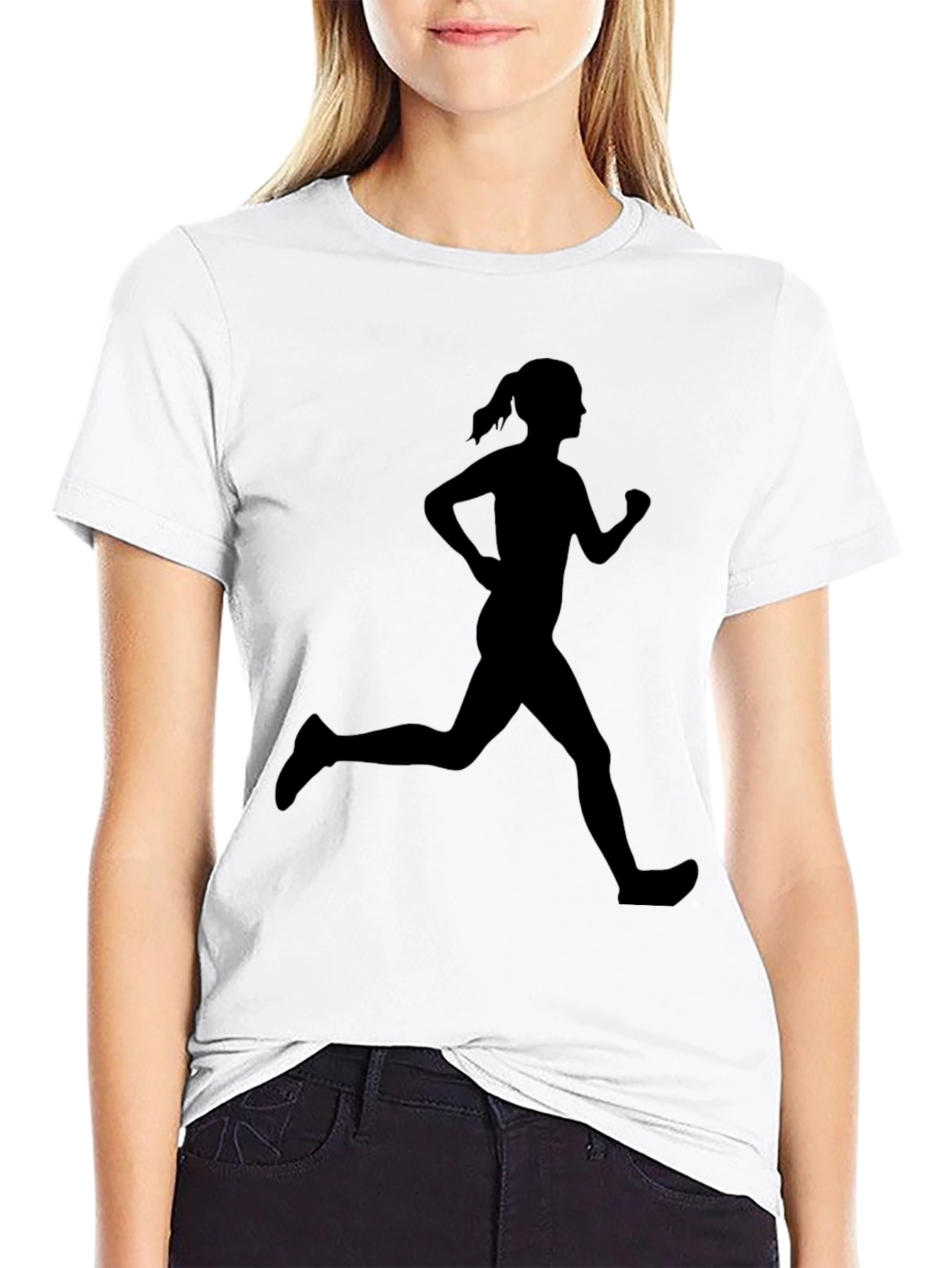 Runner Silhouette Tee - Black Graphic T-Shirt