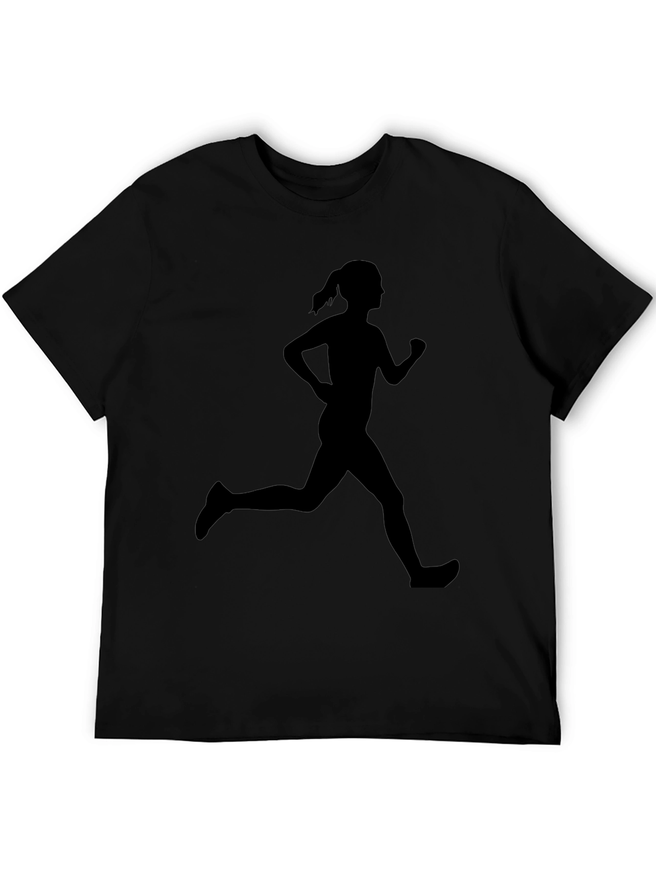 Runner Silhouette Tee - Black Graphic T-Shirt