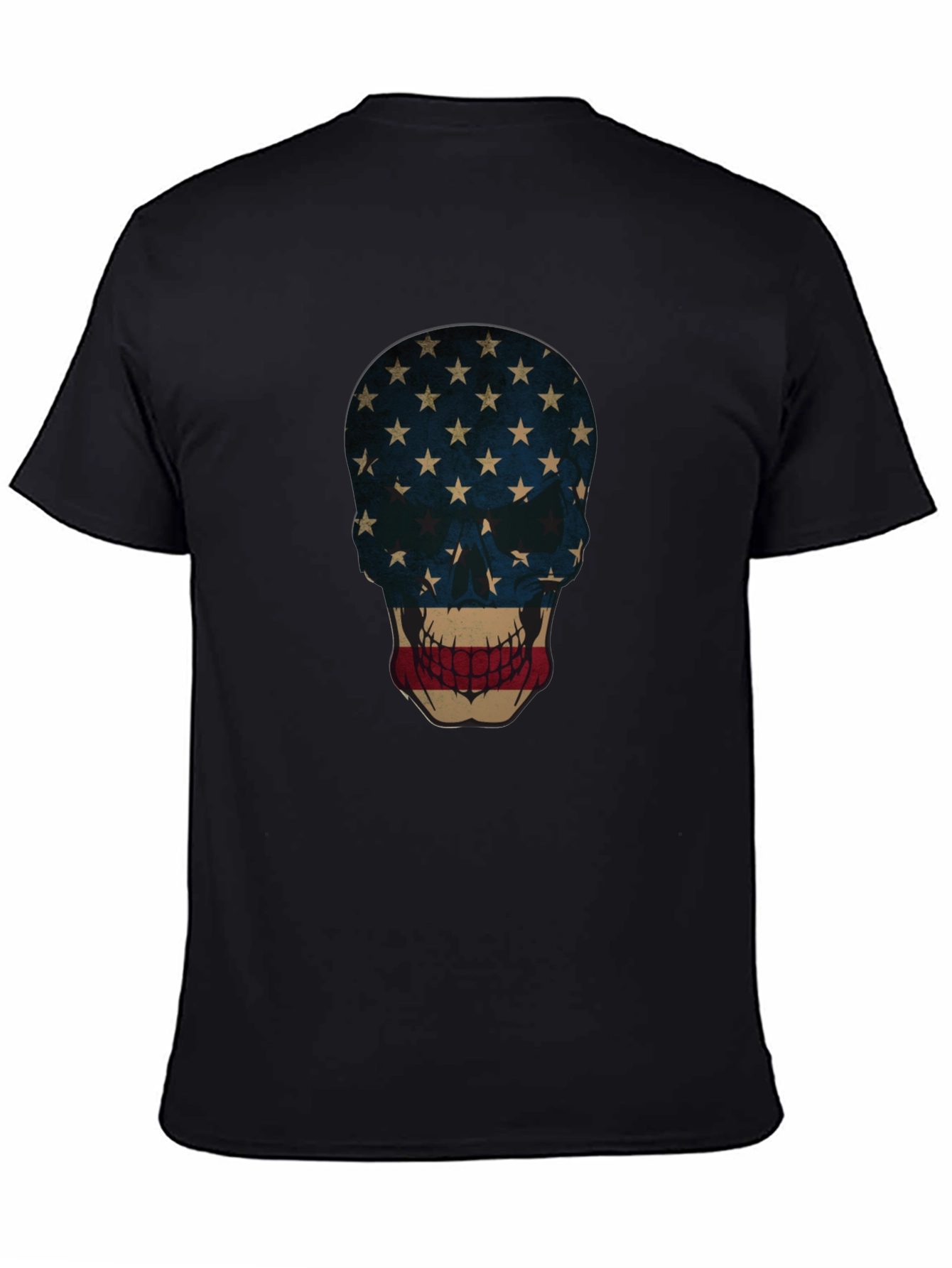 American Flag Skull Graphic Tee