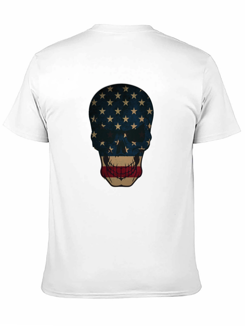 American Flag Skull Graphic Tee
