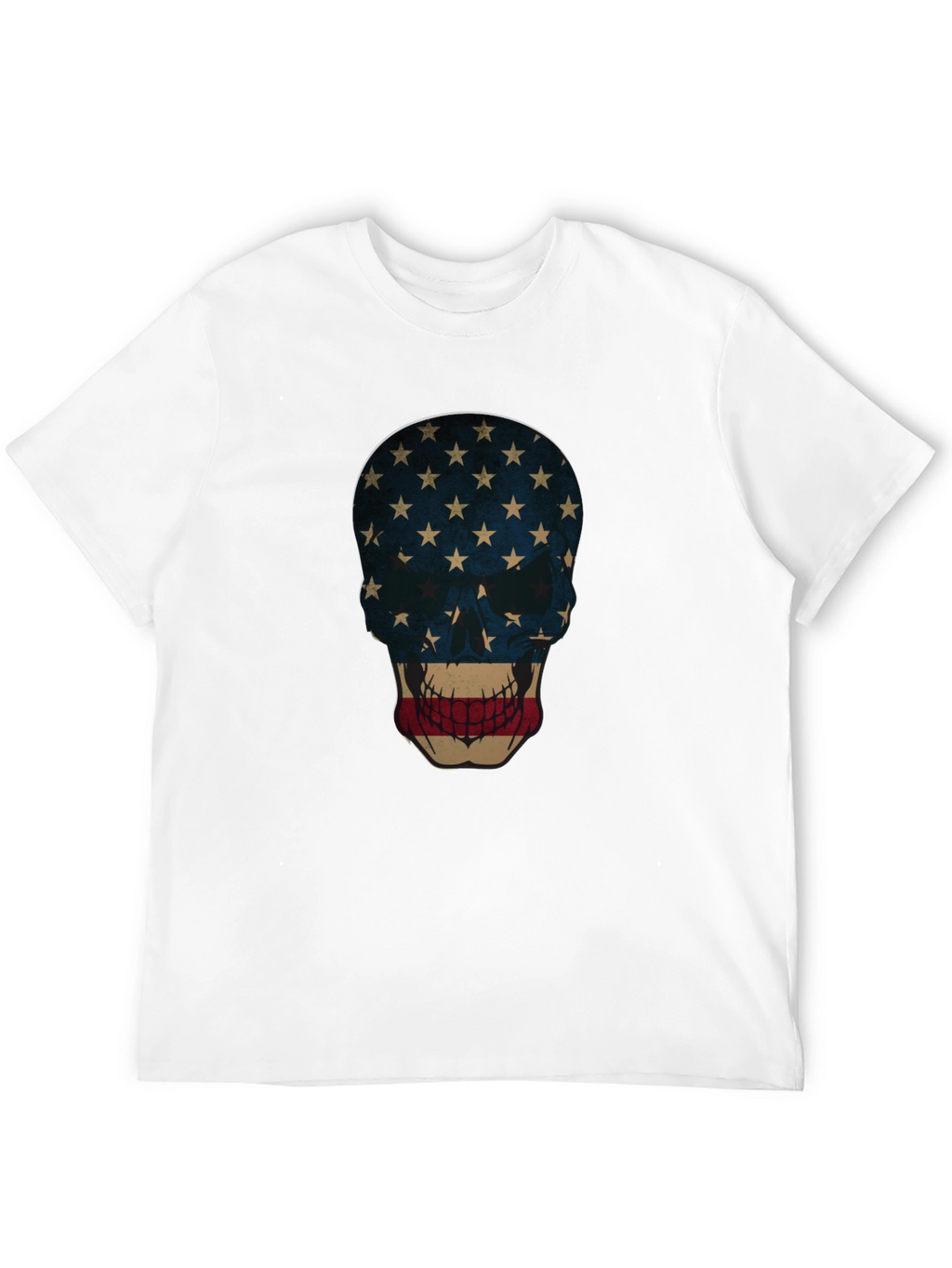American Flag Skull Graphic Tee