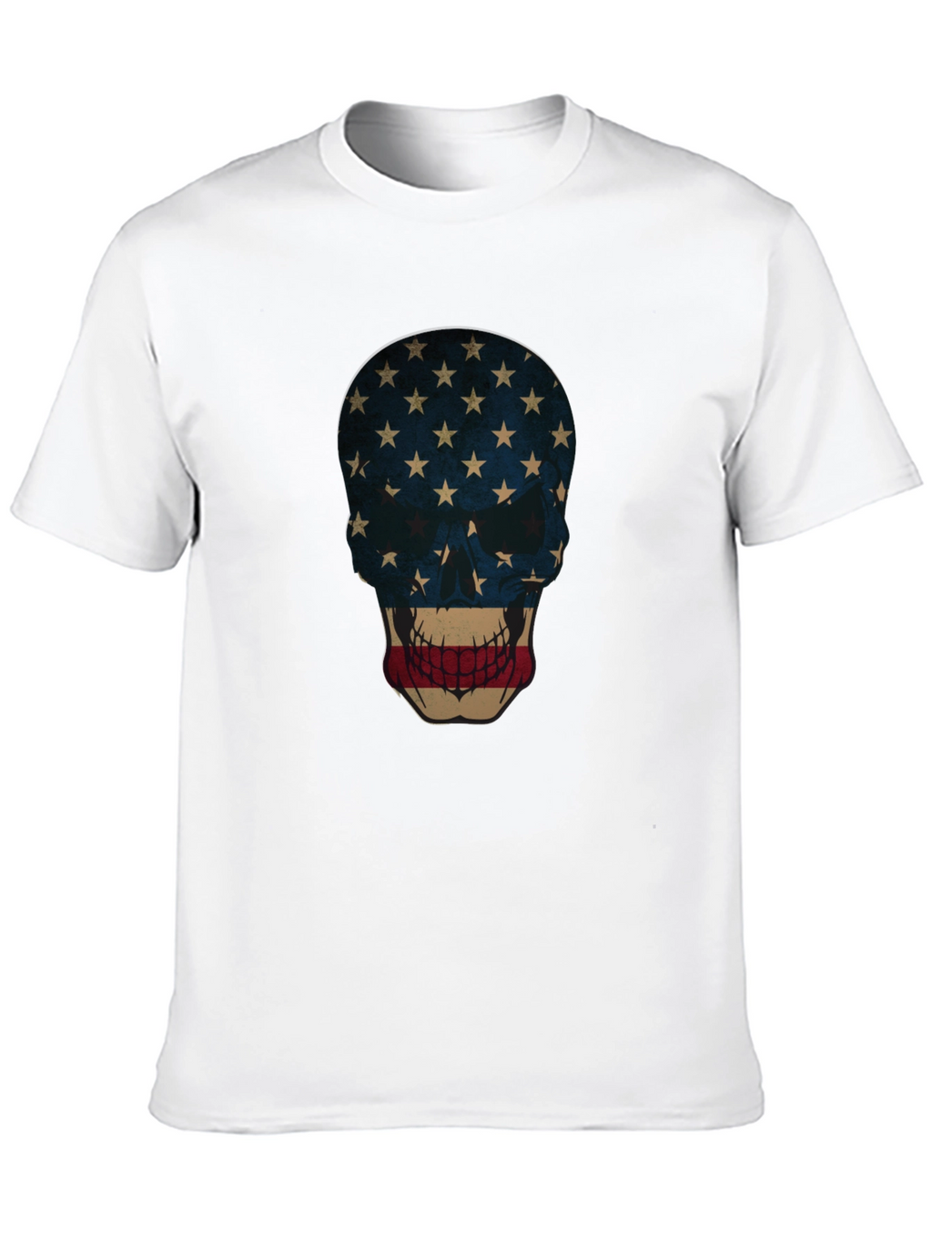 American Flag Skull Graphic Tee