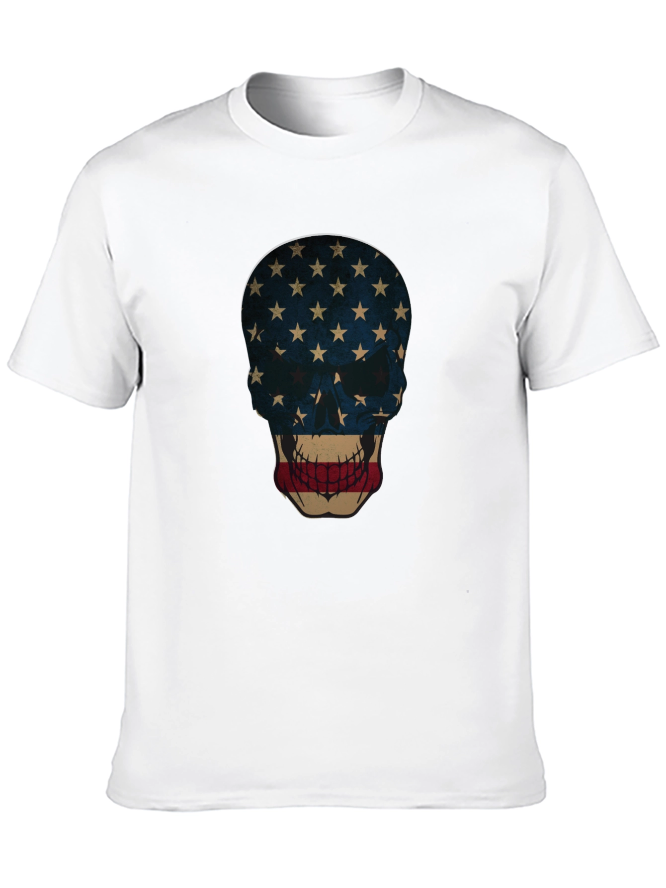 American Flag Skull Graphic Tee