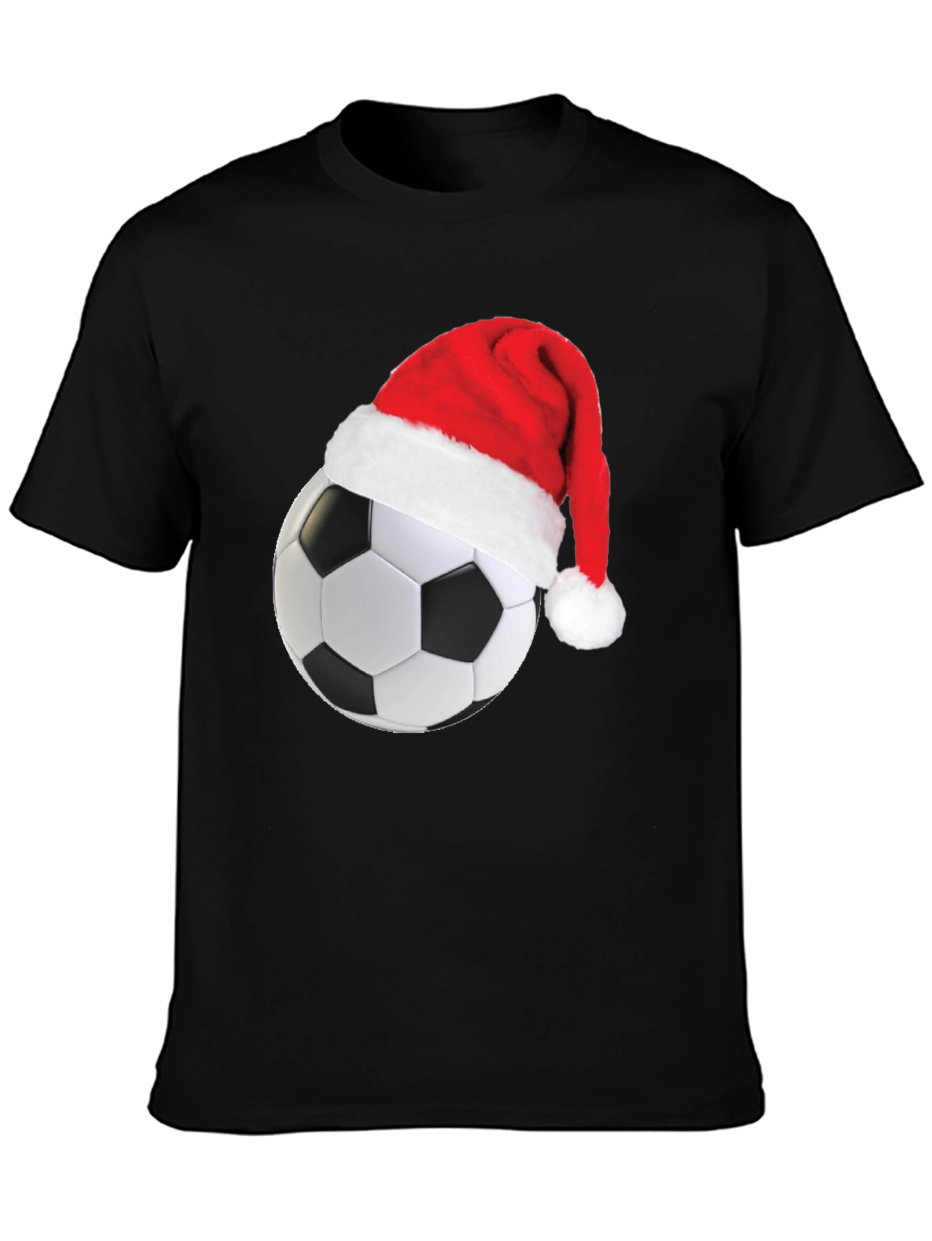 Festive Soccer Ball Christmas T-Shirt
