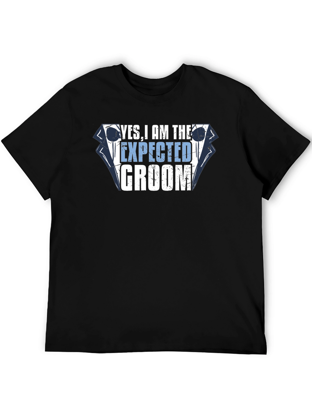 Yes I am the Expected Groom Black T-Shirt