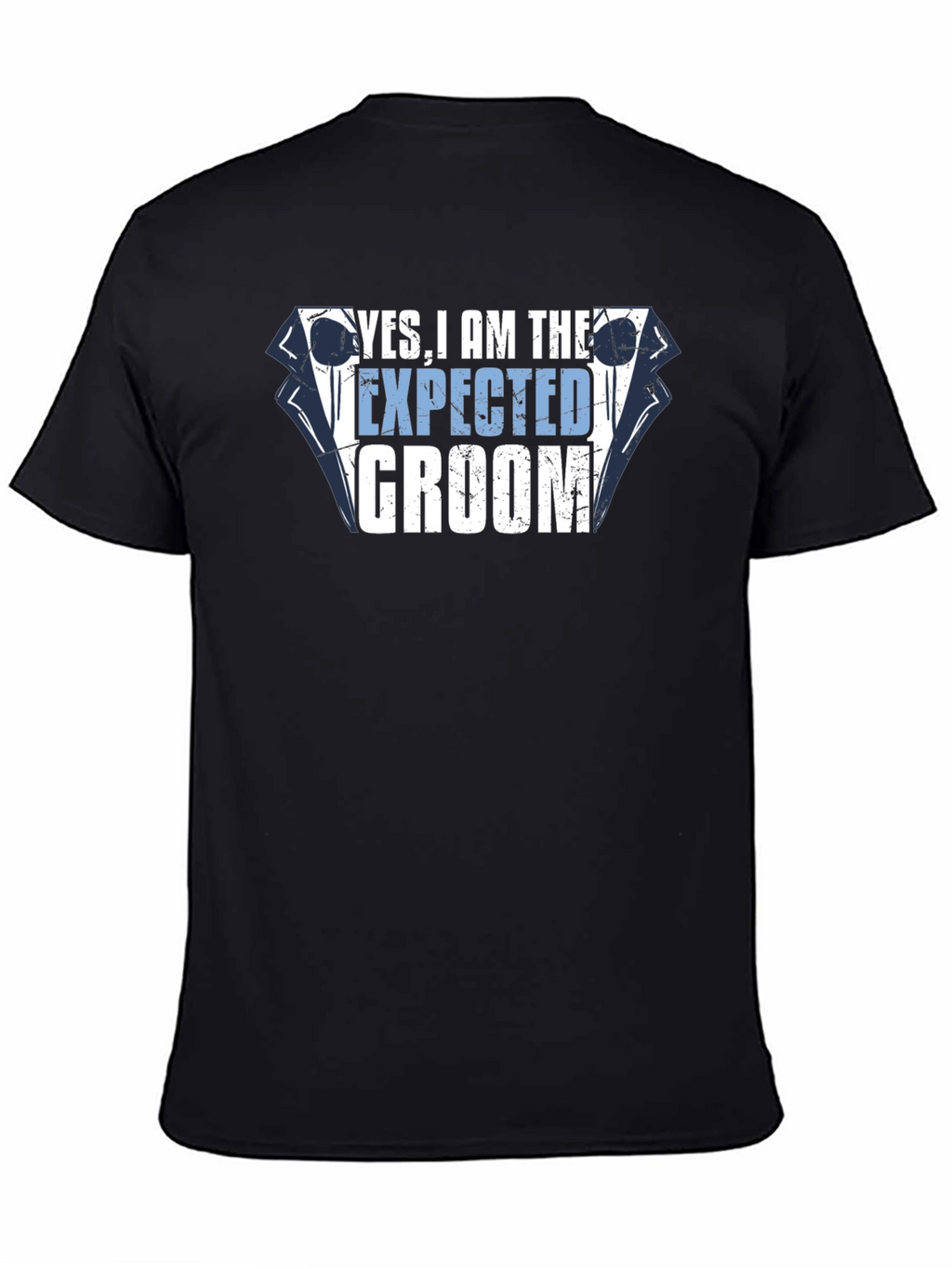 Yes I am the Expected Groom Black T-Shirt