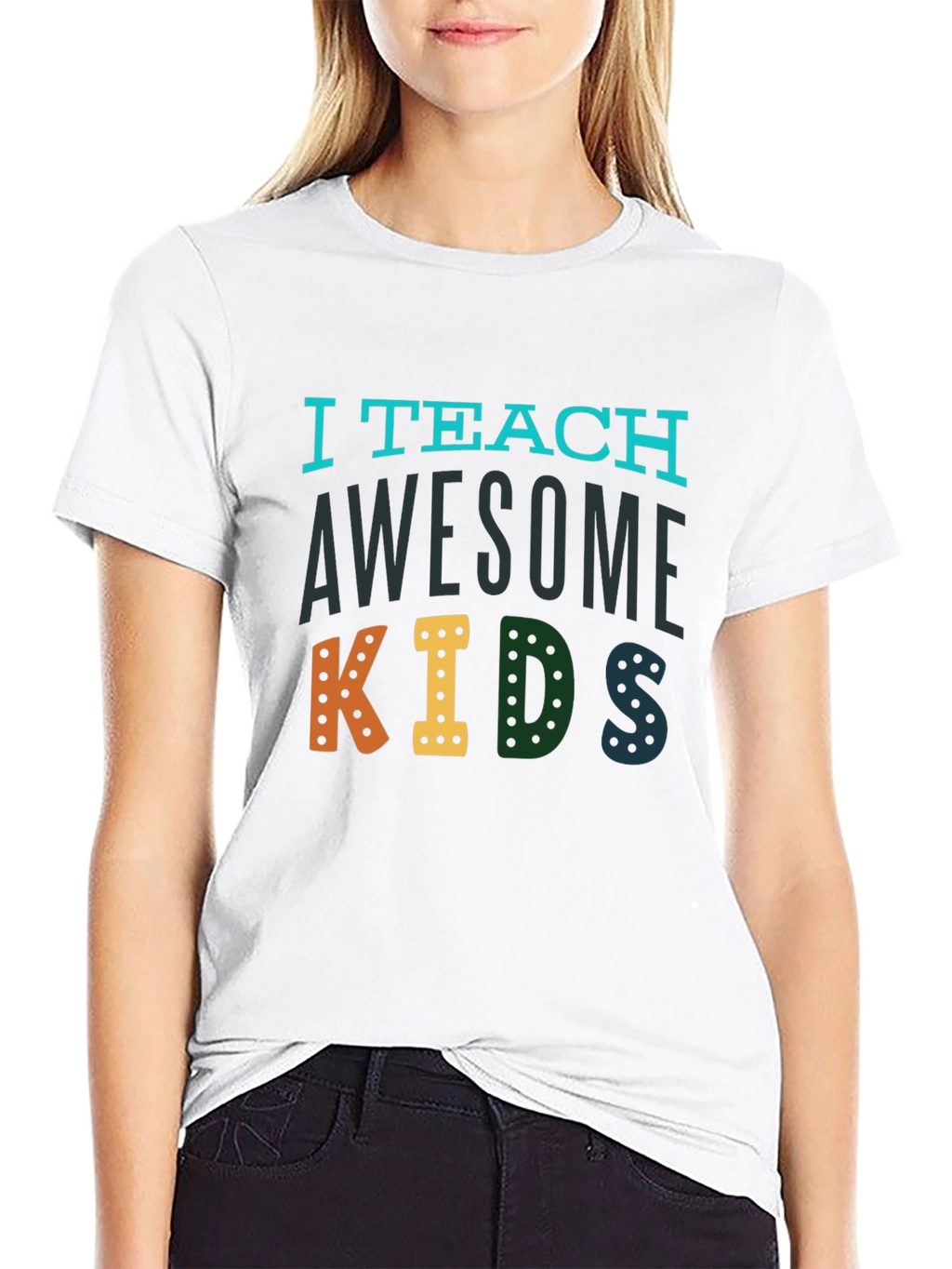 I Teach Awesome Kids Graphic Tee - Teacher Appreciation