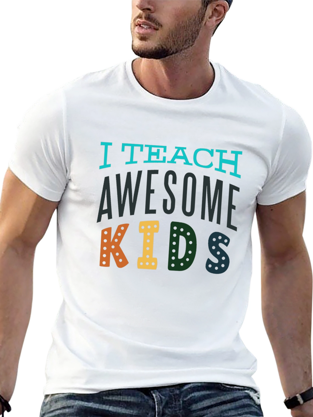 I Teach Awesome Kids Graphic Tee - Teacher Appreciation