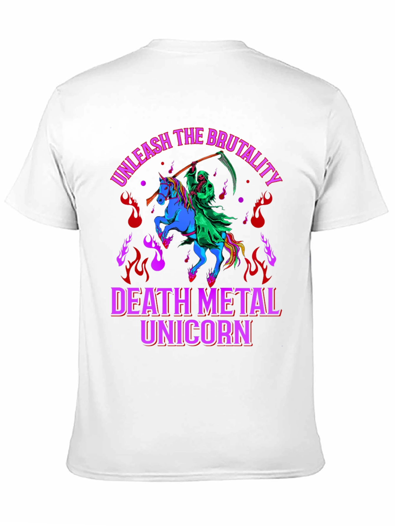 Death Metal Unicorn T-Shirt - Unleash the Brutality!