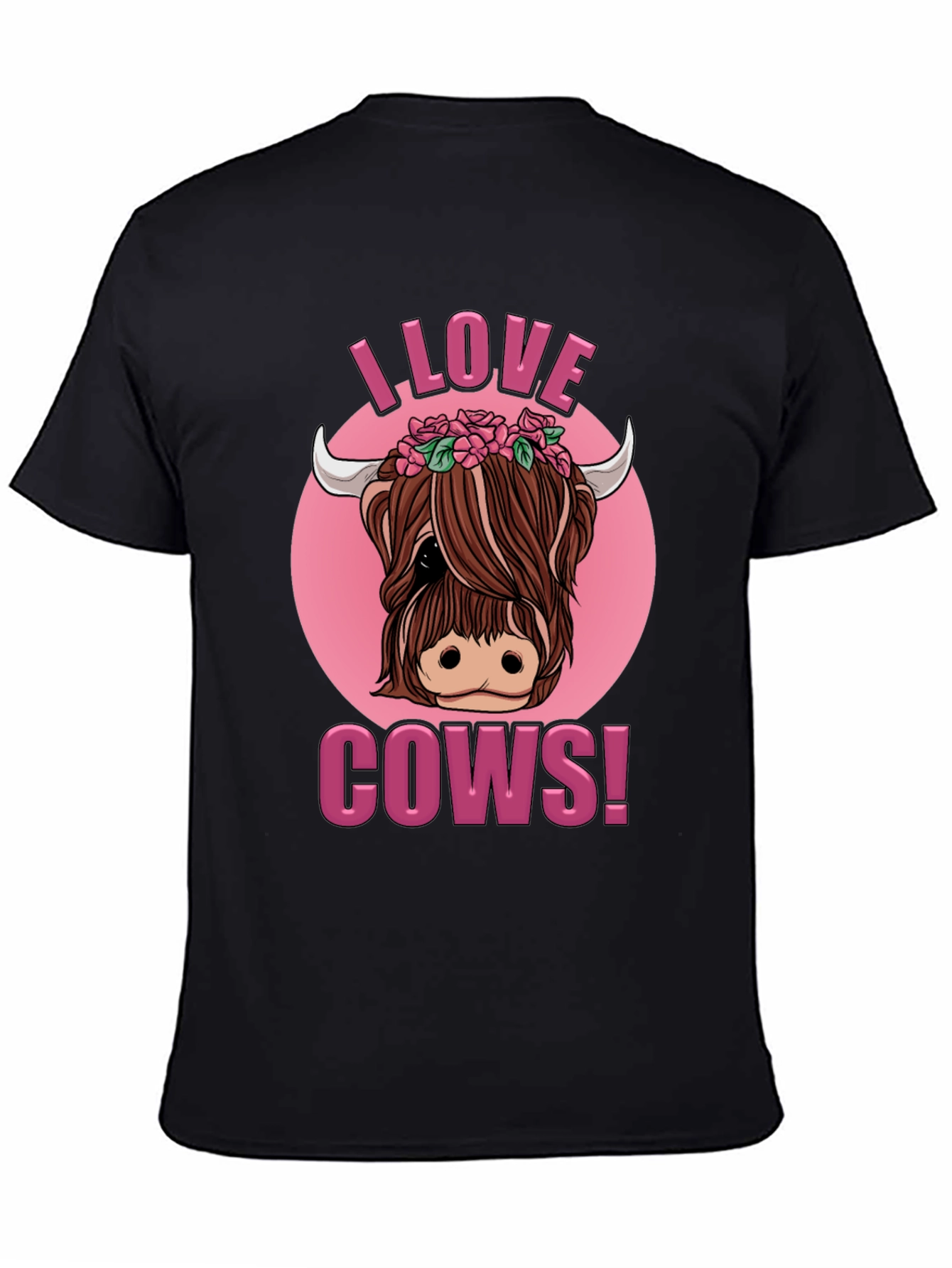 I Love Cows! Novelty Graphic T-Shirt