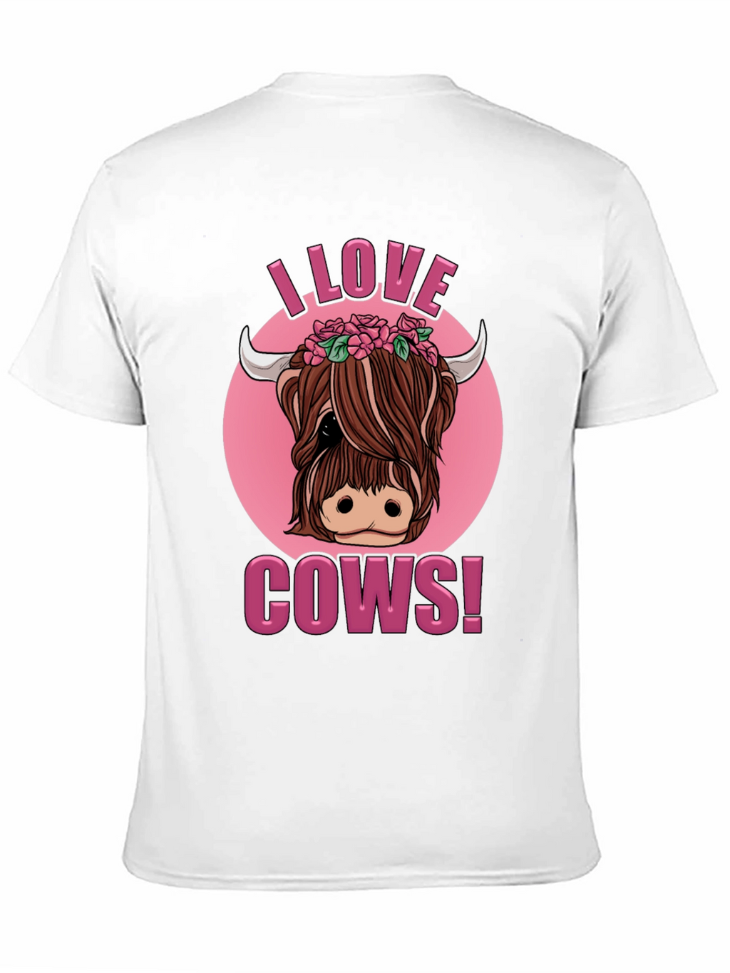 I Love Cows! Novelty Graphic T-Shirt