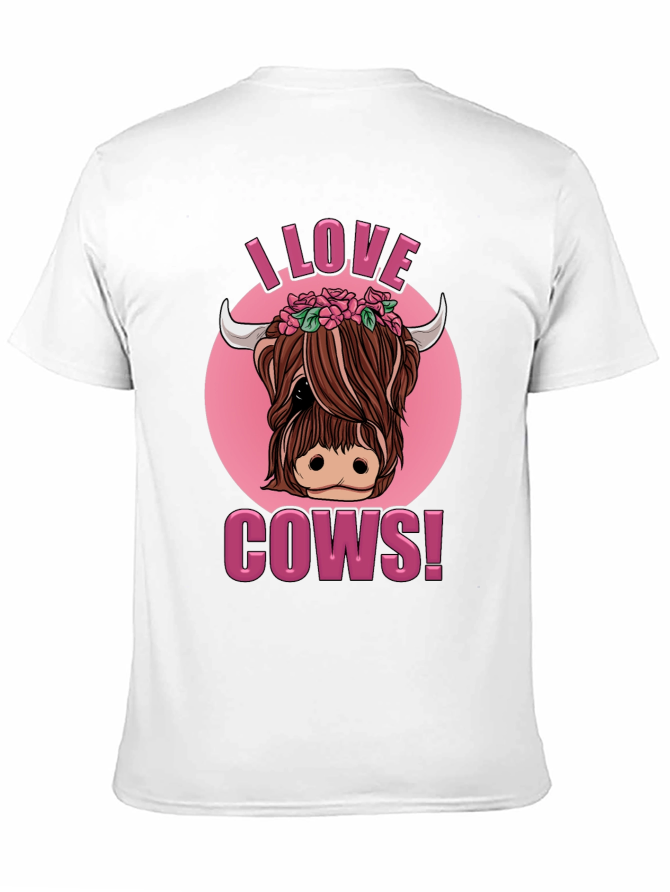 I Love Cows! Novelty Graphic T-Shirt