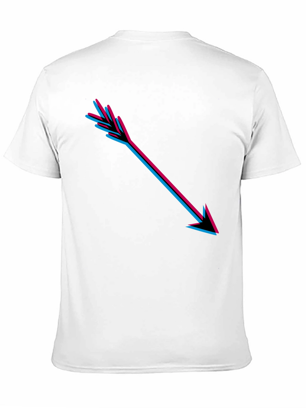 Arrow Graphic Print Black T-Shirt