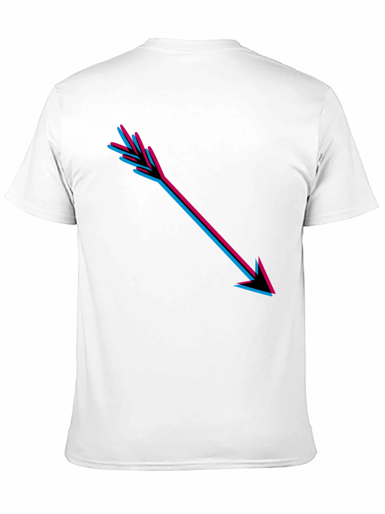 Arrow Graphic Print Black T-Shirt