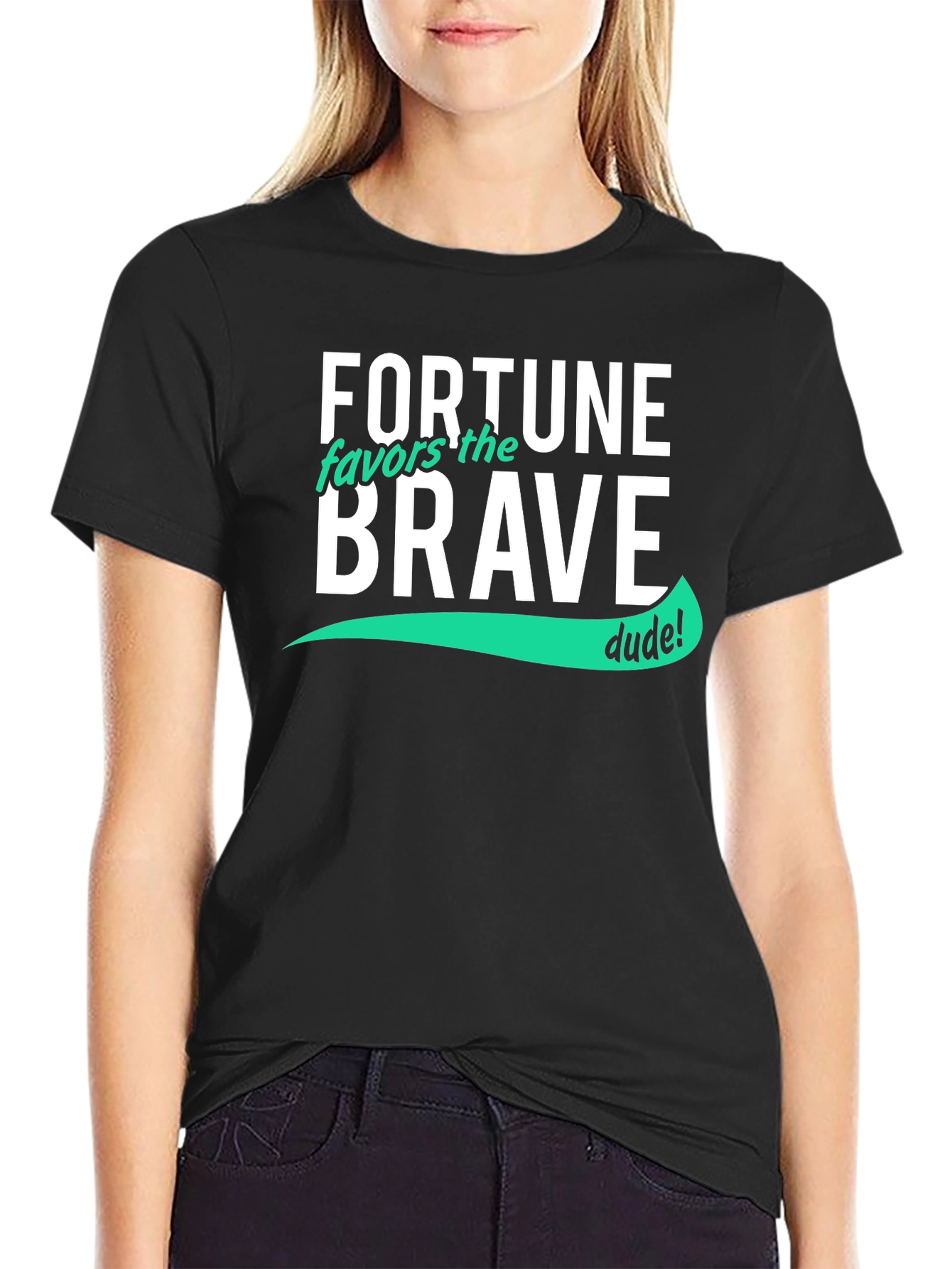 Fortune Favors the Brave T-Shirt - Cool Graphic Tee