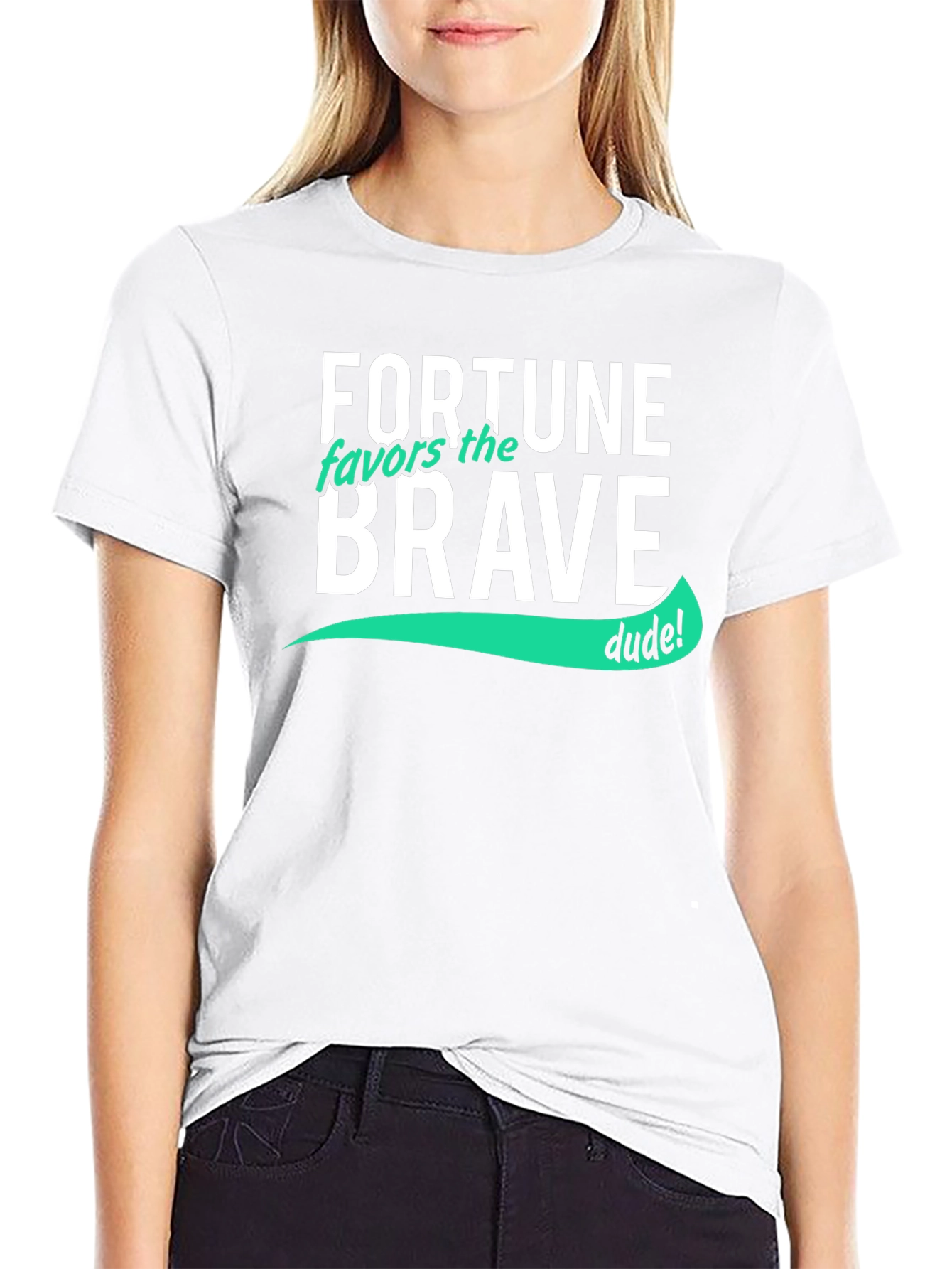Fortune Favors the Brave T-Shirt - Cool Graphic Tee
