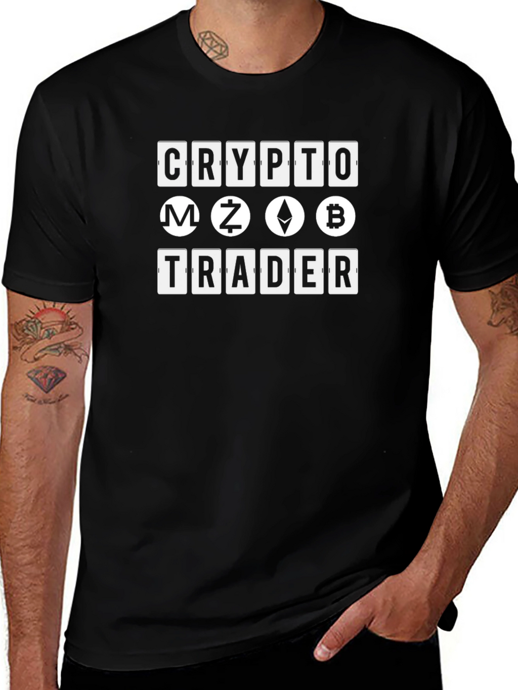 Crypto Trader T-Shirt Bitcoin Ethereum Graphic Tee