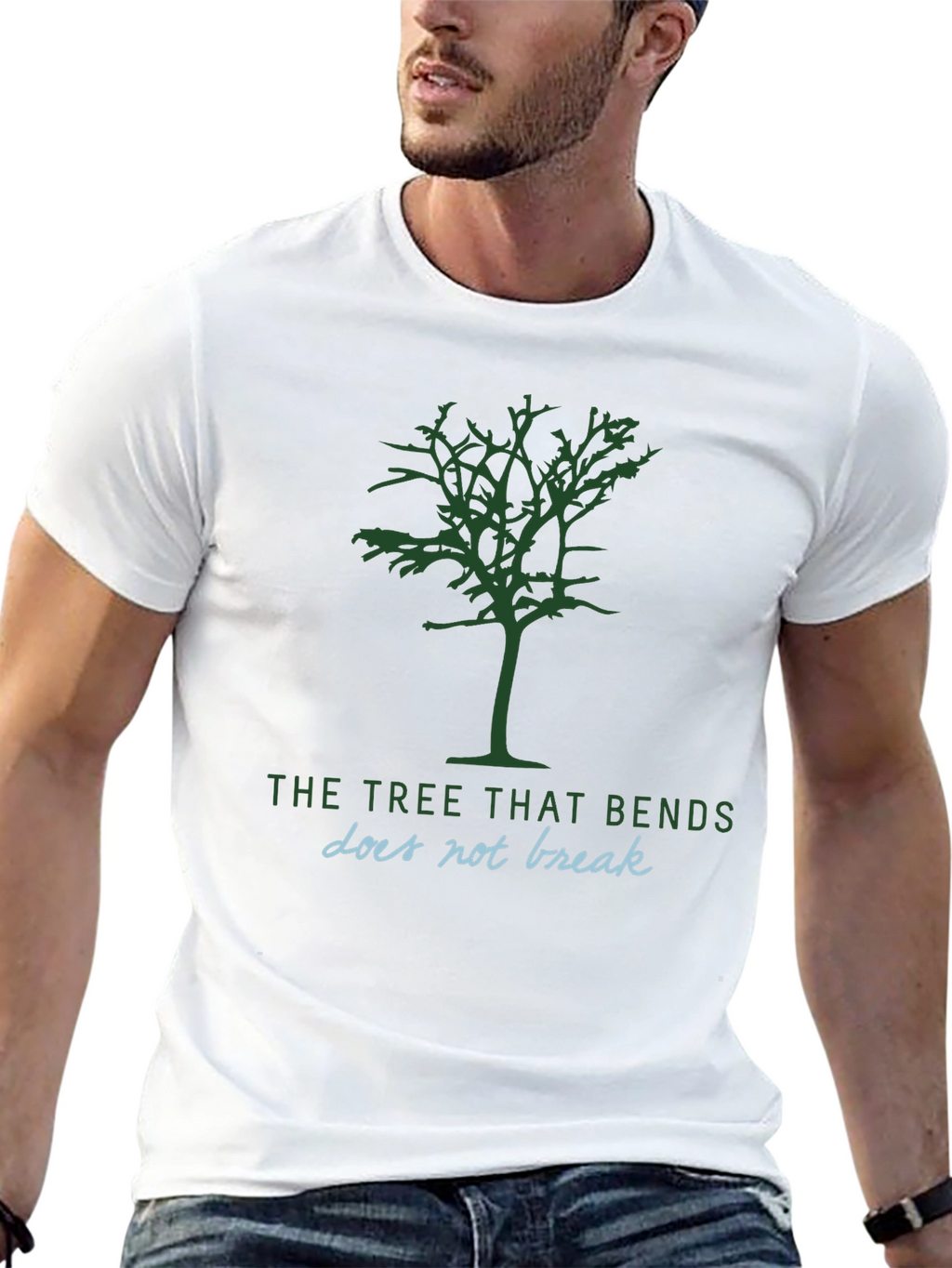 Resilient Tree Graphic Tee - Motivational T-Shirt