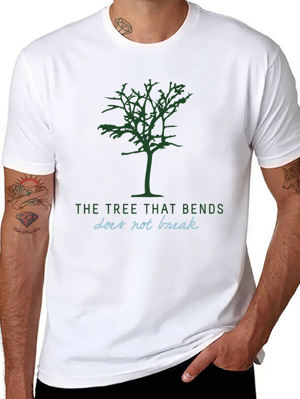 Resilient Tree Graphic Tee - Motivational T-Shirt
