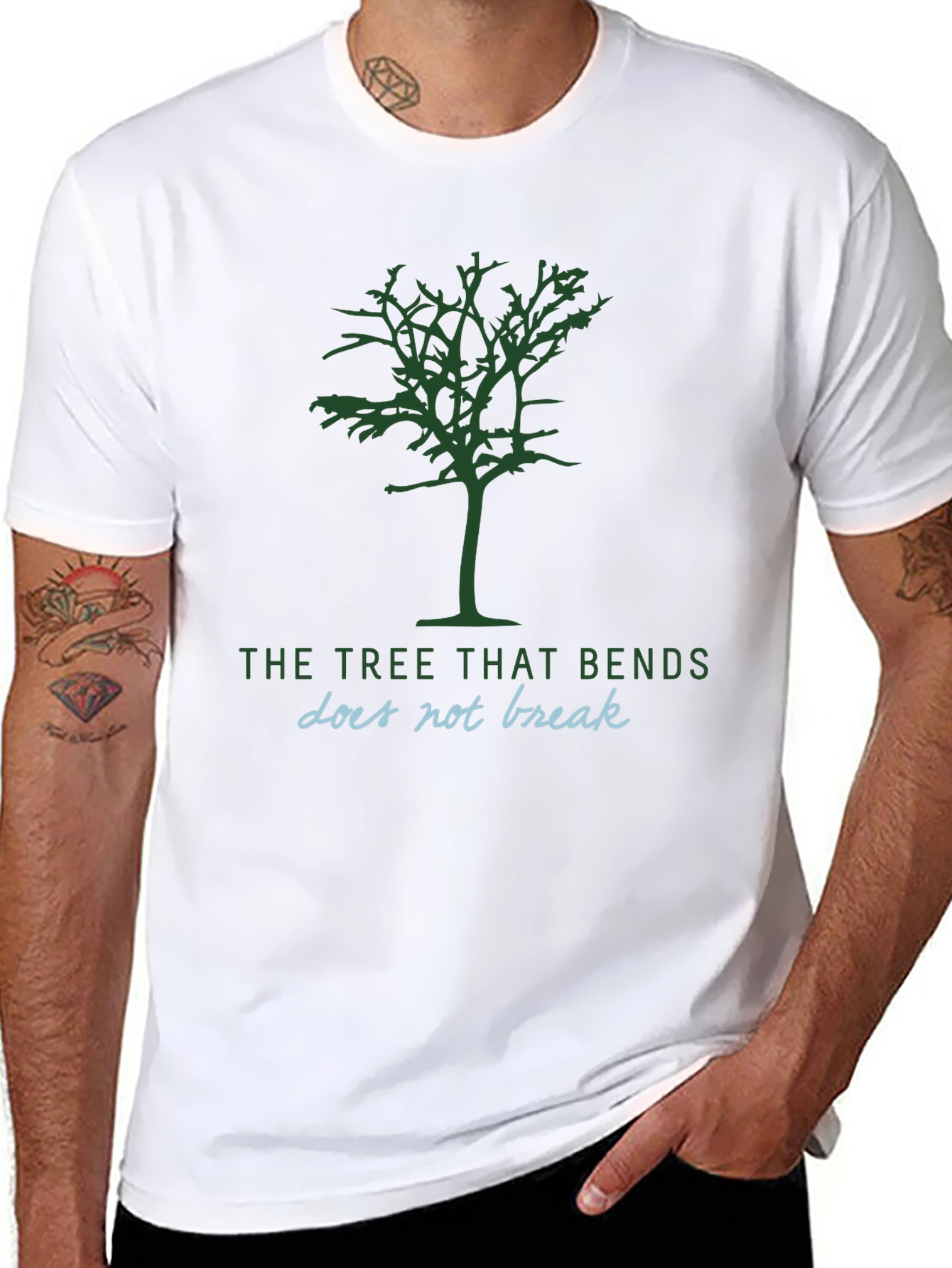 Resilient Tree Graphic Tee - Motivational T-Shirt