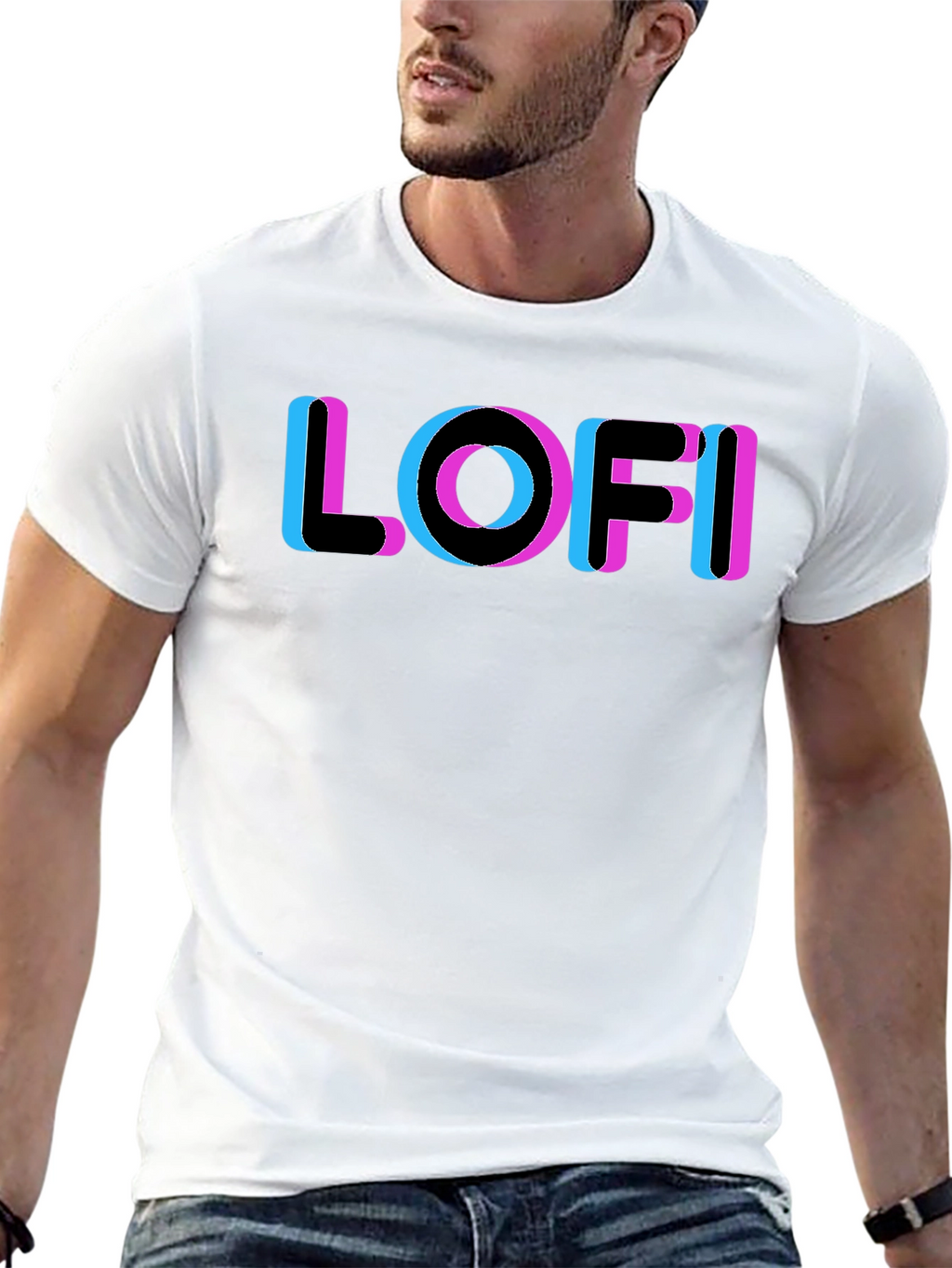 LOFI Glitch Tee - Retro Aesthetic Style